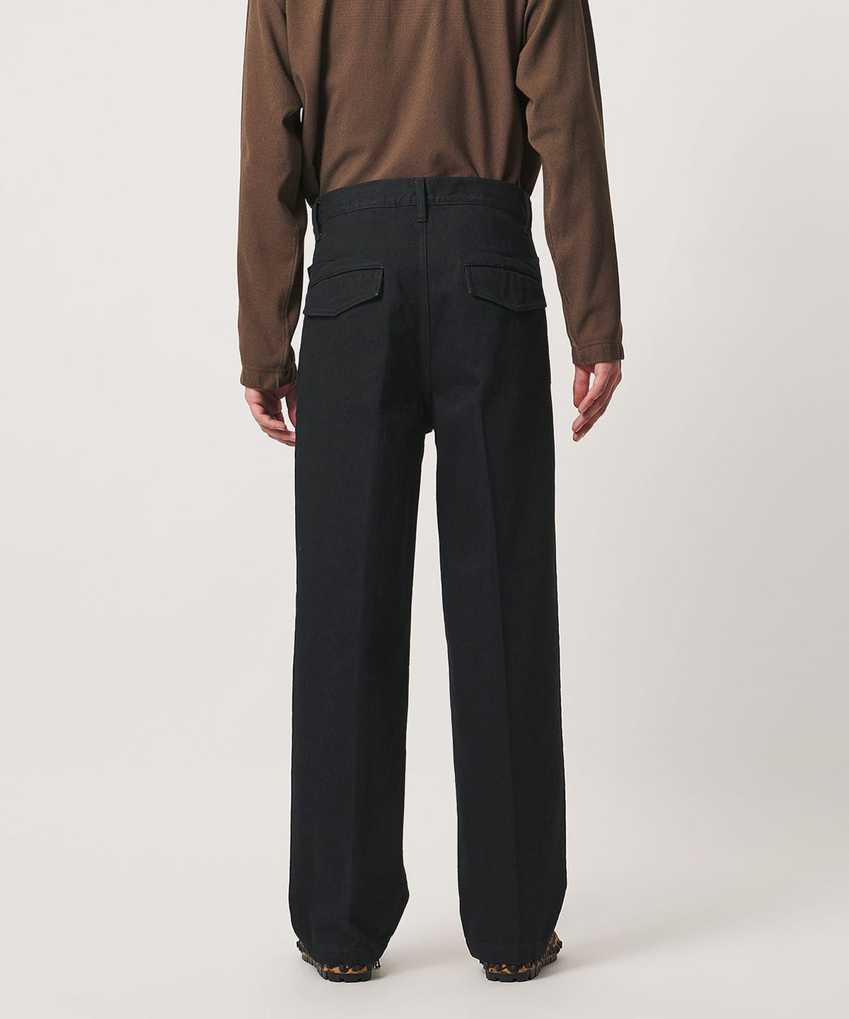 <UNITED ARROWS & SONS> 丹寧翻蓋口袋單褶長褲