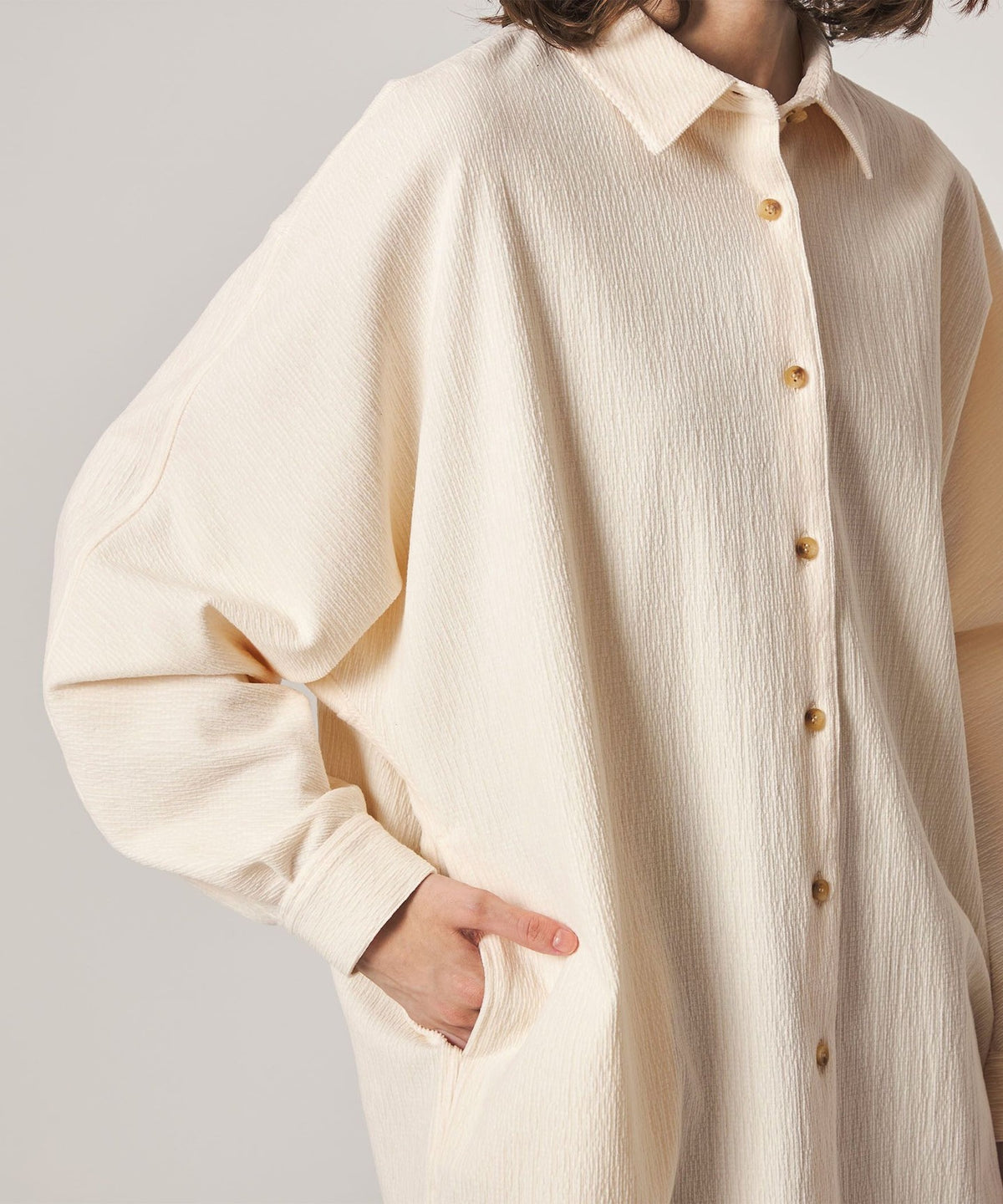 <Steven Alan>不規則燈芯絨蝙蝠袖襯衫