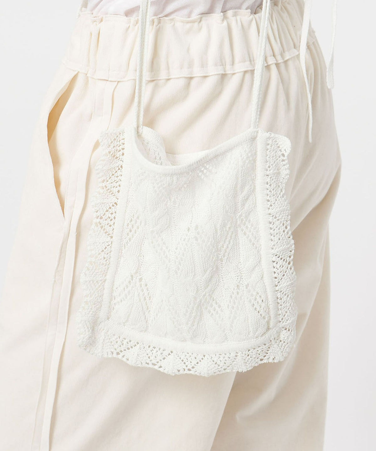 <AEWEN MATOPH>Knit Lace Pochette