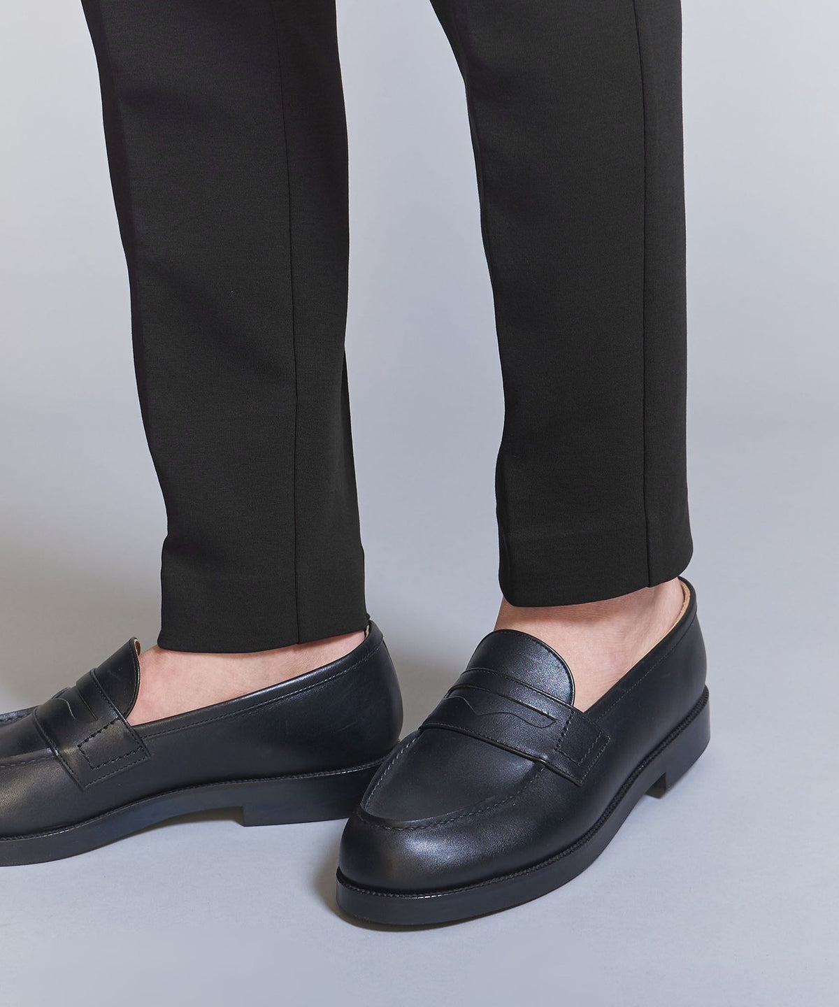 【网络限定 WARDROBE SMART】双层针织无褶休闲裤/可成套搭配【抗菌防臭】