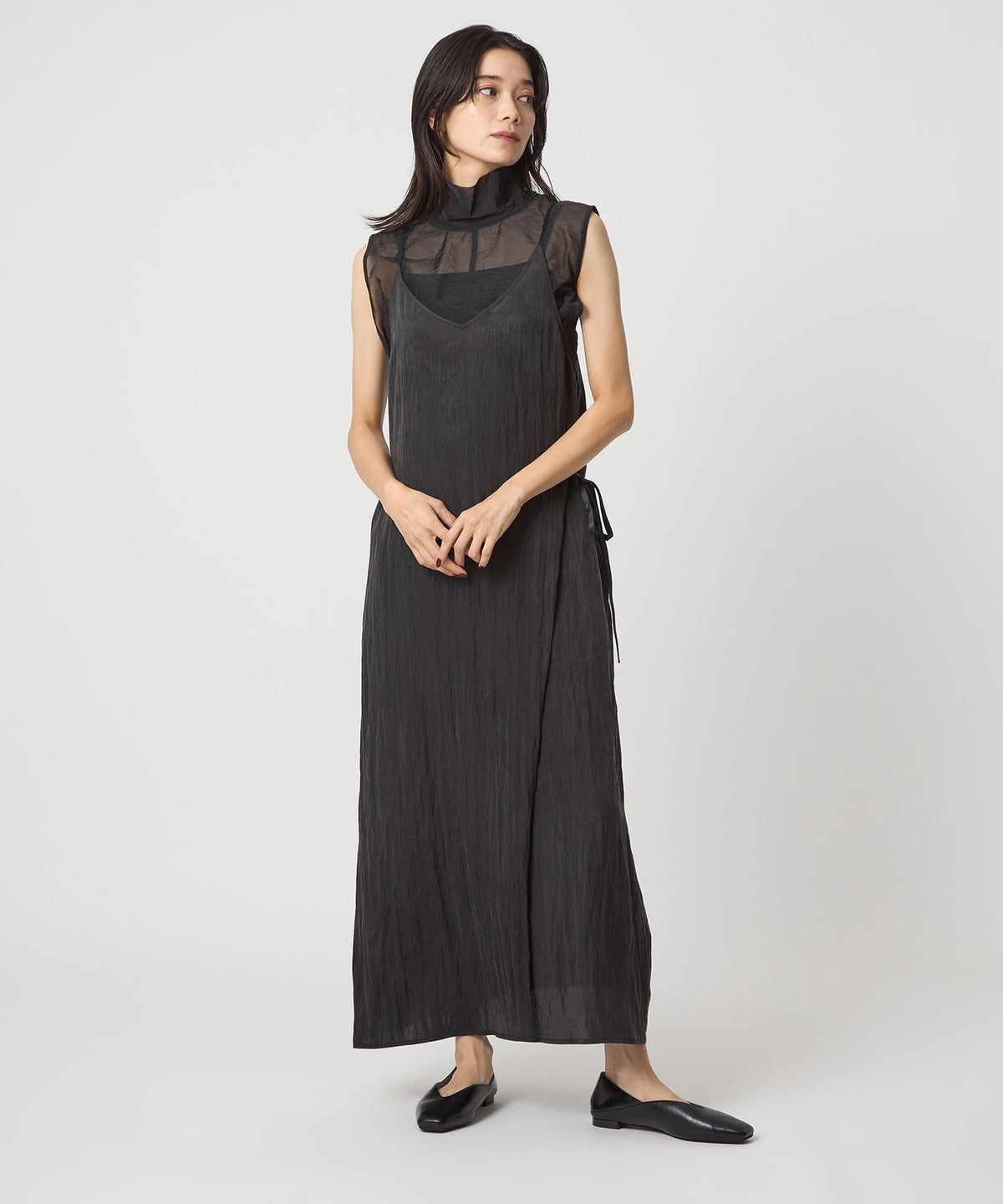 <SEASONAL COLLECTION>斜紋 細肩帶洋裝