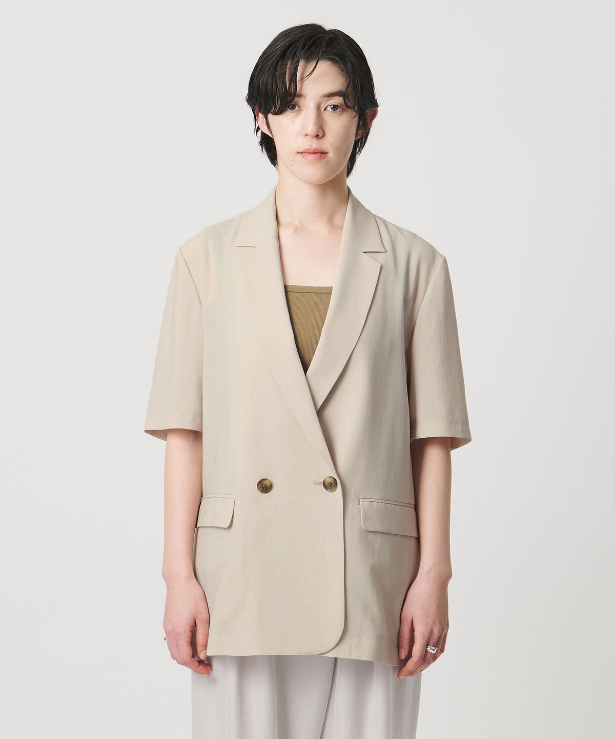 <MARW UNITED ARROWS> Short Sleeve Double Jacket