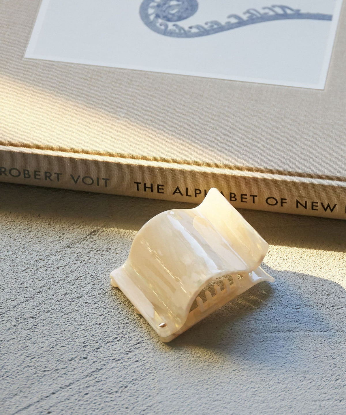 WEB Exclusive Square Marble Hair Clip