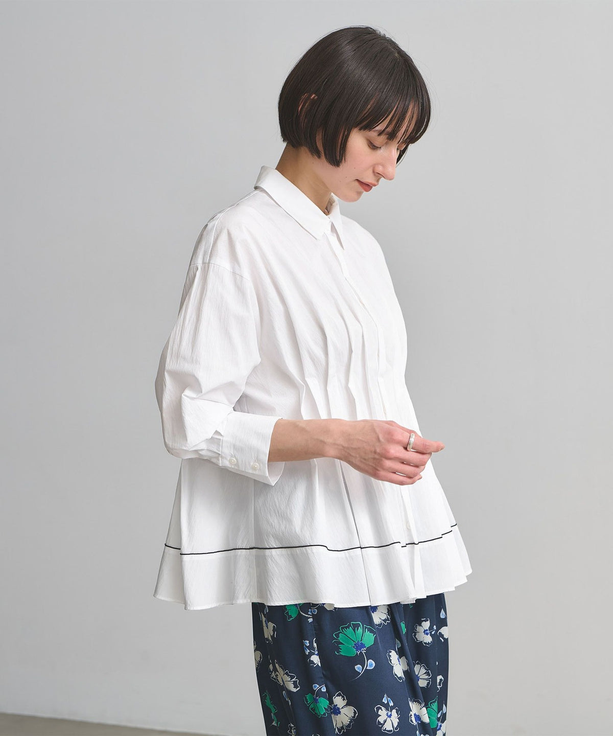 Pintuck Shirt Blouse