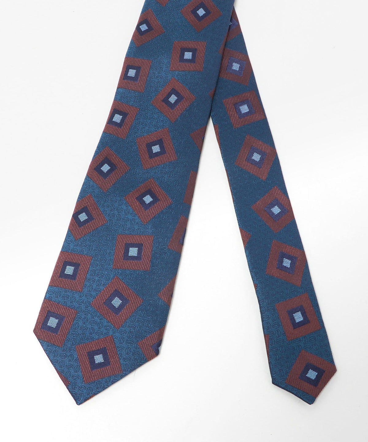 <Seaward & Stearn>8.0cm 方形小紋圖案領帶
