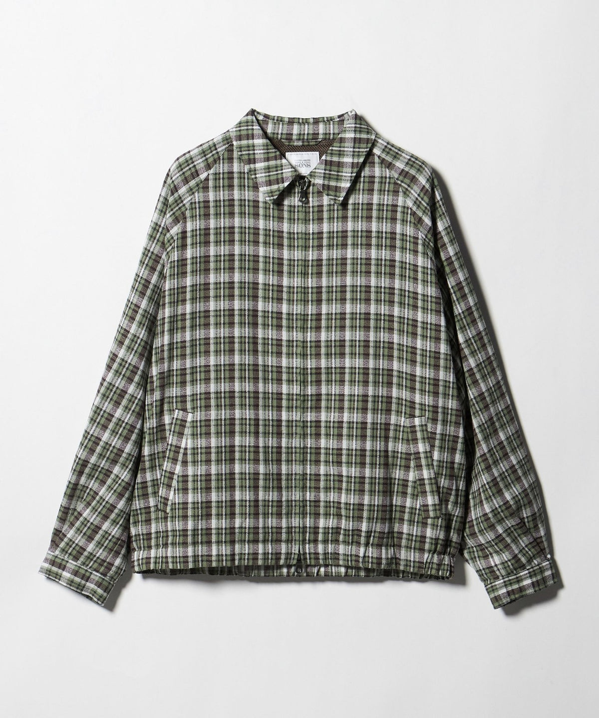 Blusón con cremallera a cuadros <UNITED ARROWS & SONS>