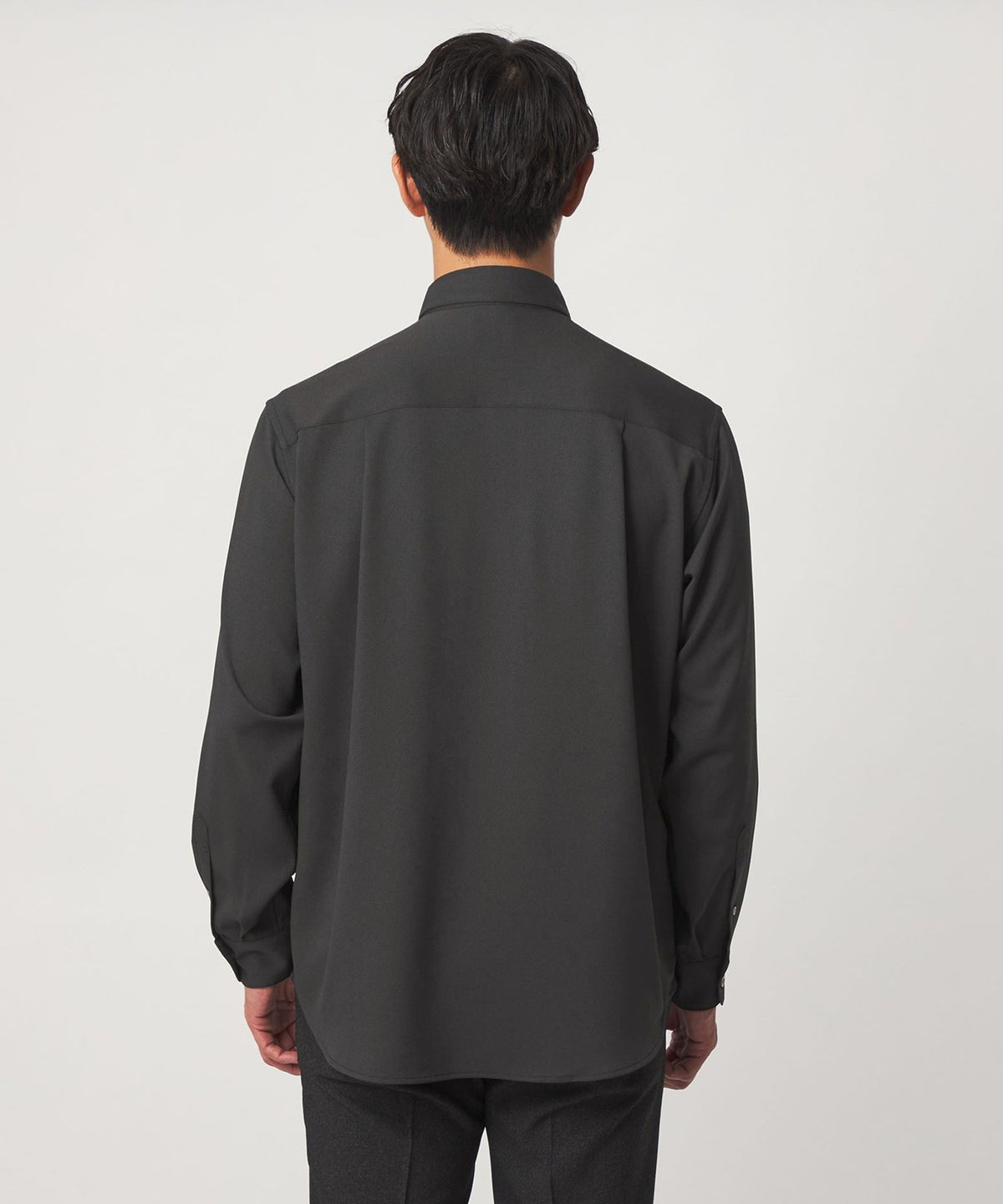 [WEB Exclusive] <JUST fit> Wool-Like Relaxed Long-Sleeve Shirt