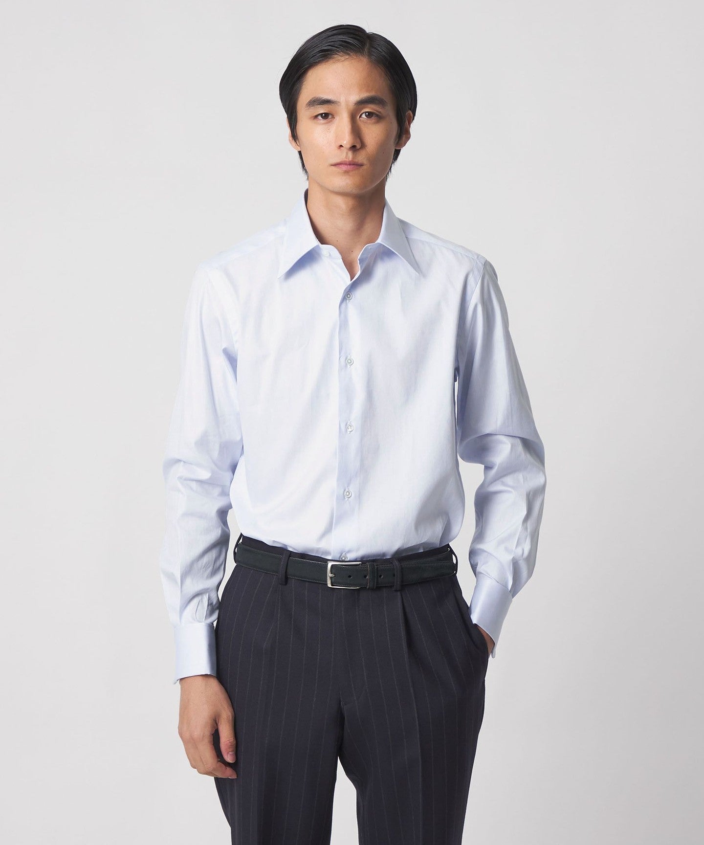 SOKTAS ピンオックスフォード レギュラーカラーシャツ