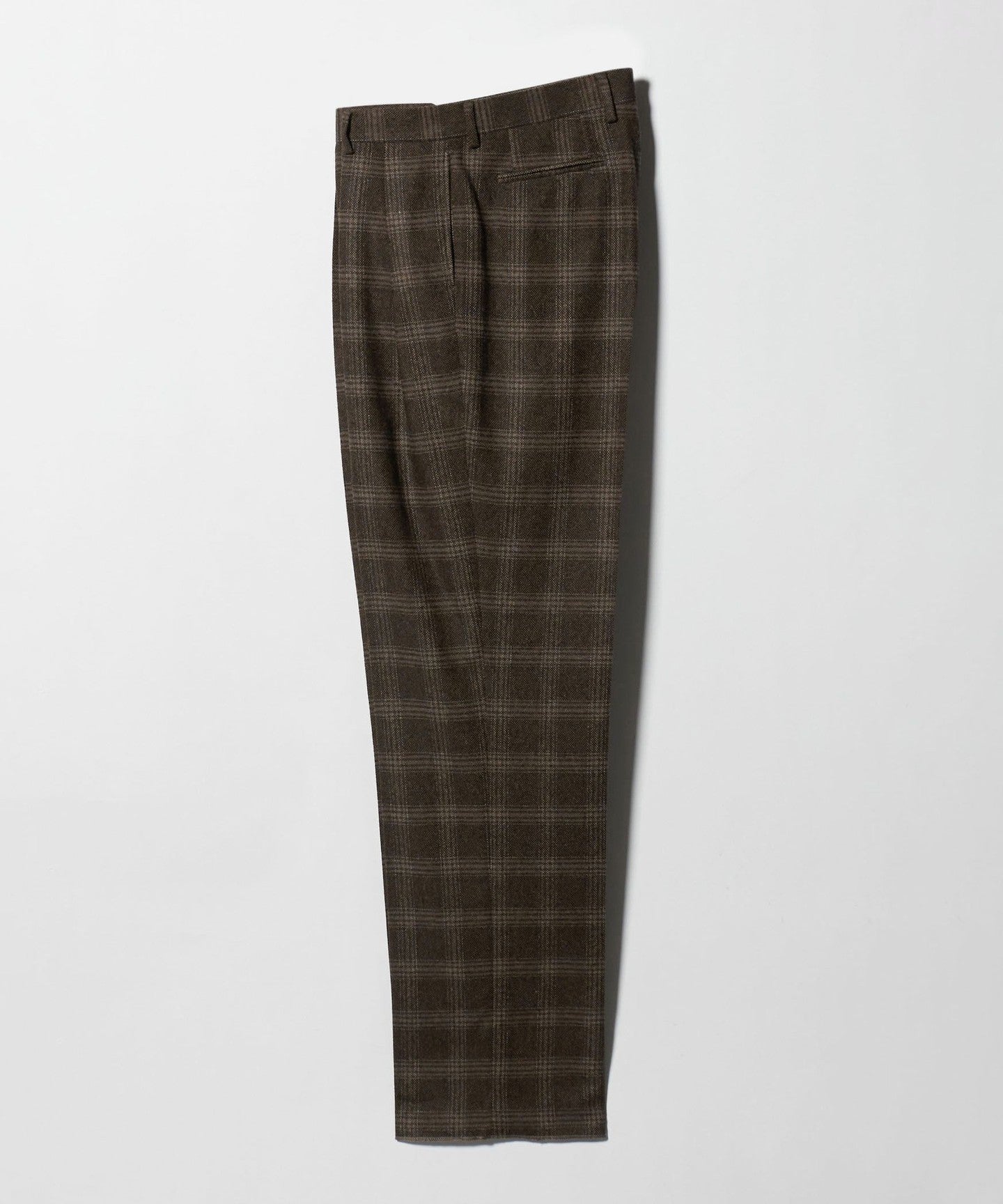 BERNARD ZINS ]Check 2-Tuck Wide PANTS - UNITED ARROWS