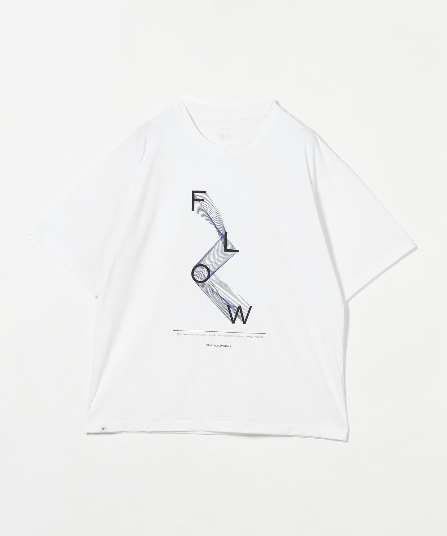 NEUTRALWORKS．　GRAPHIC TEE CREW NECK Graphic Tee Short Sleeve Crew⁄T-shirt - WHITE ⁄ M