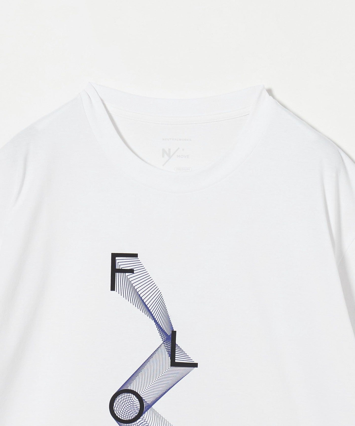 NEUTRALWORKS．　GRAPHIC TEE CREW NECK Graphic Tee Short Sleeve Crew⁄T-shirt - WHITE ⁄ M