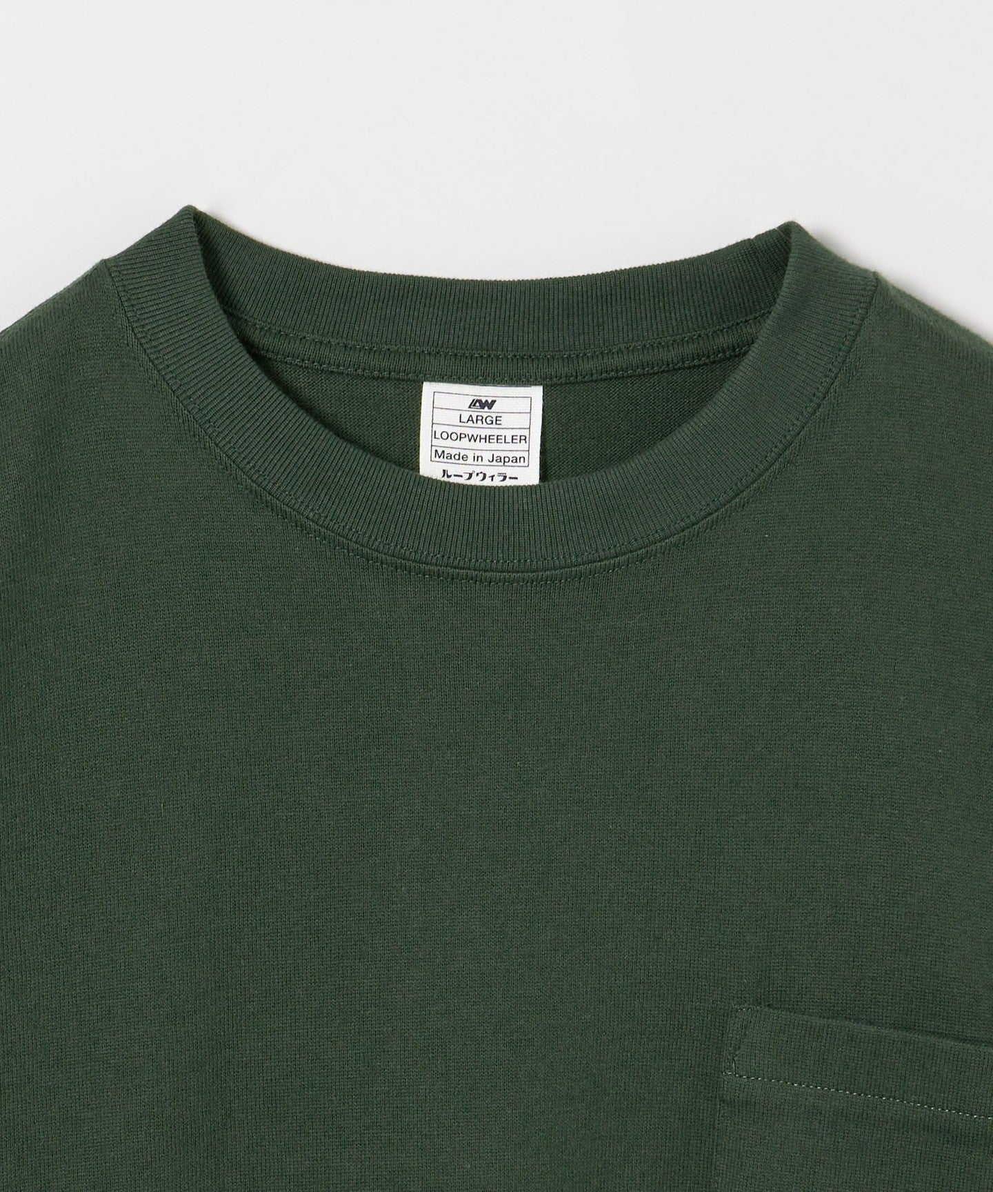 L'Appartement 【LOOPWHEELER x LOWERCASE】 LOOPWHEELER x LOWERCASE for UNITED ARROWS ] Heavyweight Pocket T