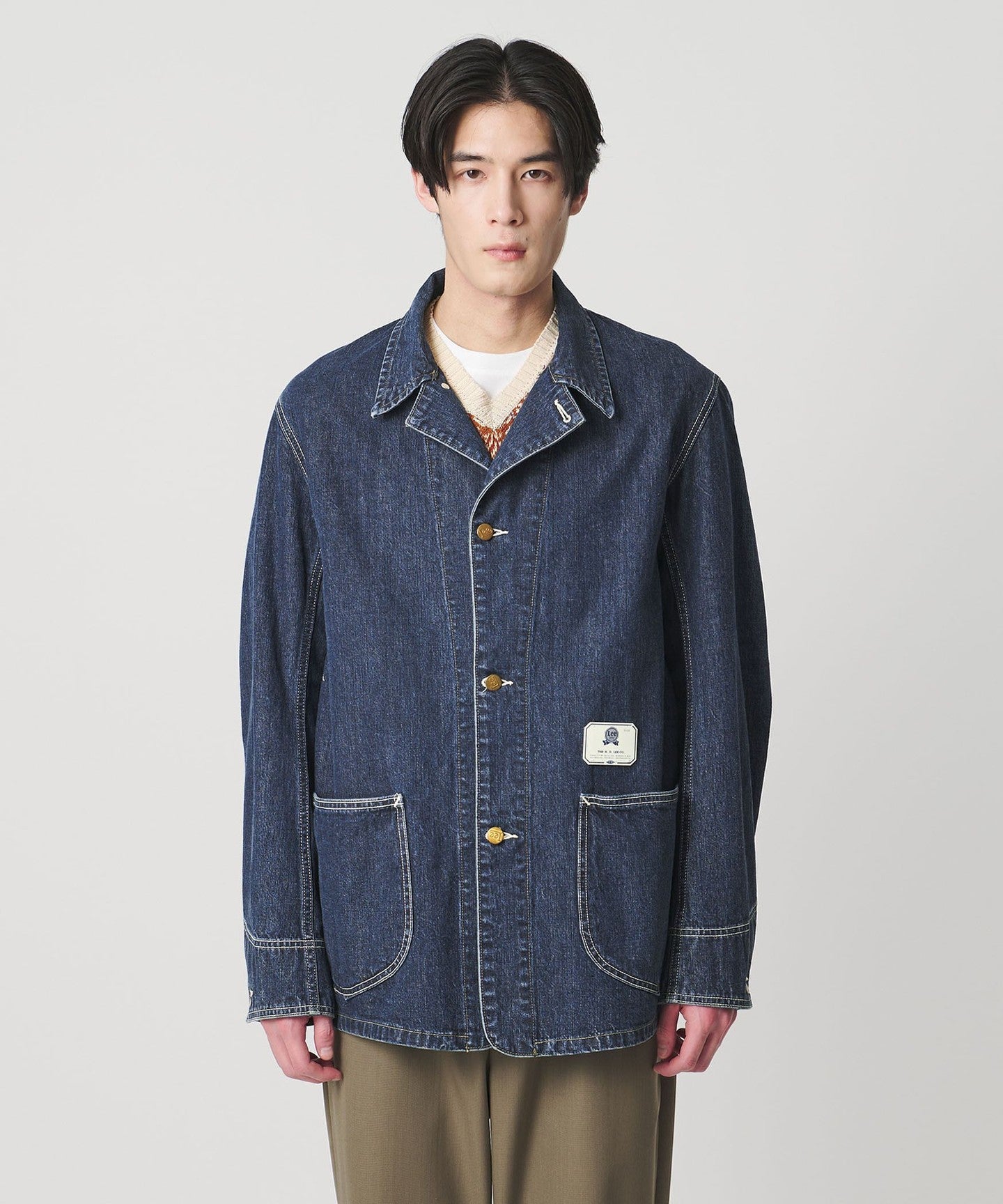 Lee x Scye for UNITEDARROWSロコジャケット Lee x Scye for UNITED ARROWS ] LOCO JACKET/Used Wash COVERAll