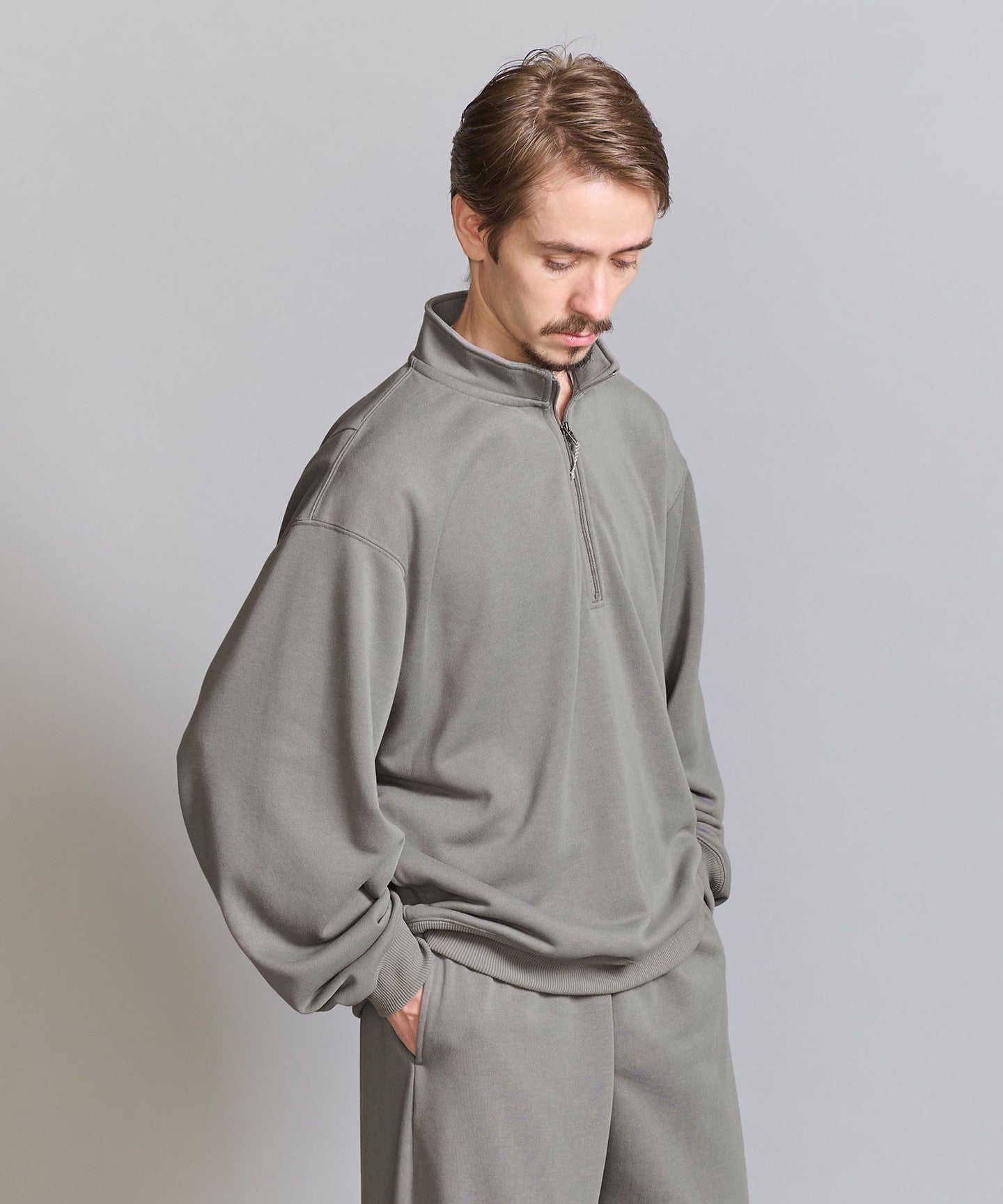 solol × koti solworks koti BEAUTY&YOUTH koti BEAUTY&YOUTH] Half-Zip Sweatshirt - UNITED ARROWS