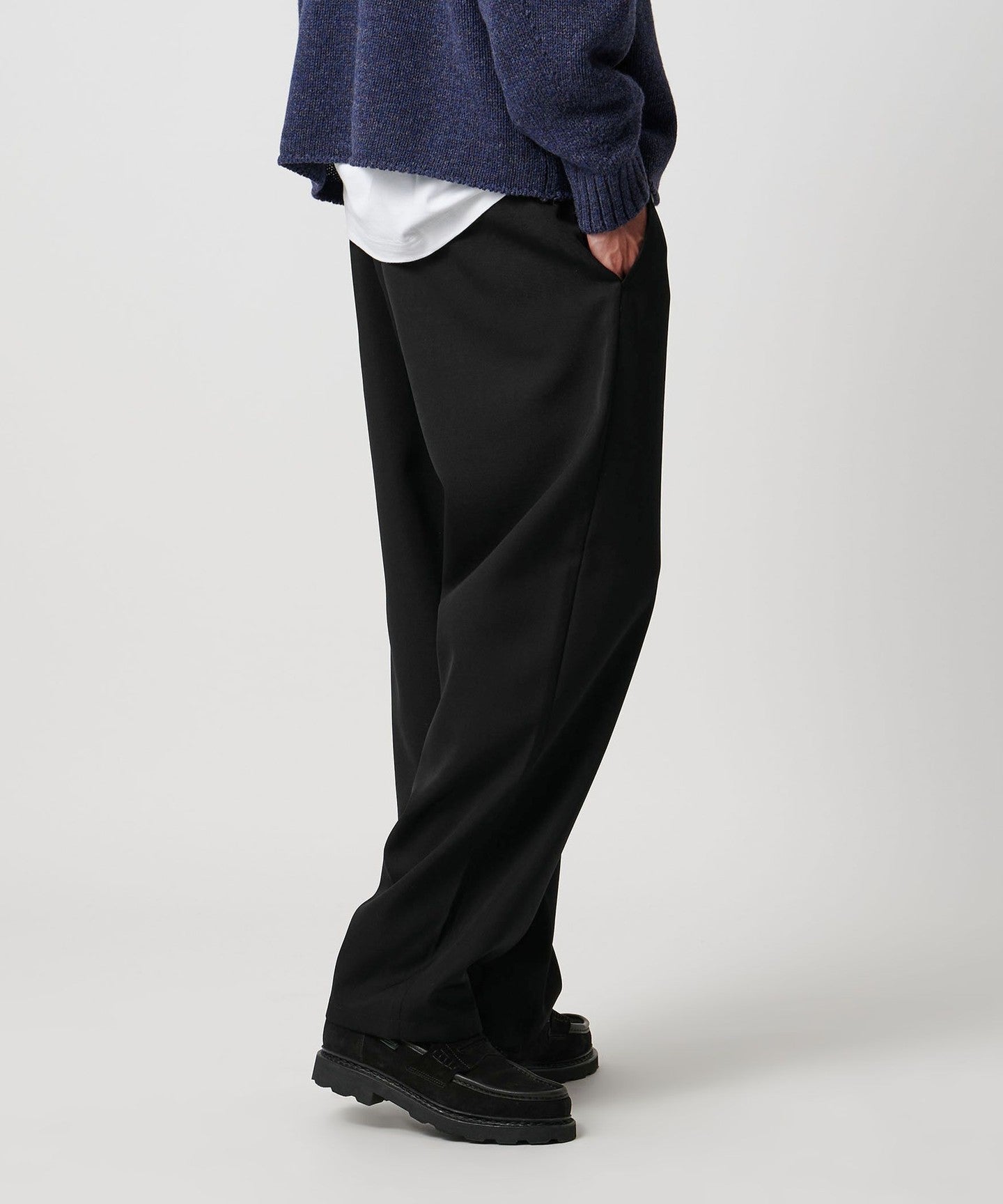 H]Worsted Vacant Easy PANTS - UNITED ARROWS