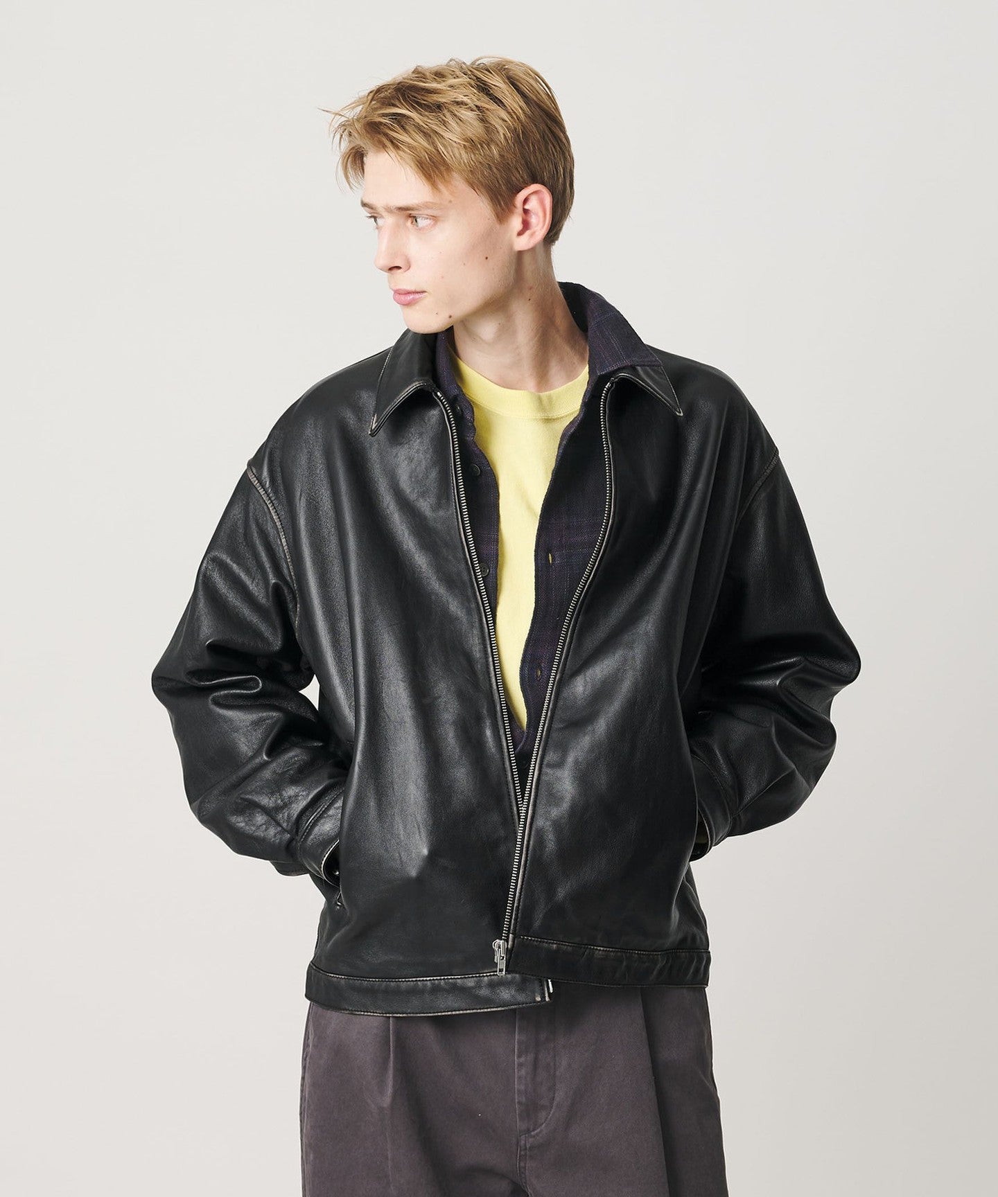 レザージャケット（ブラック/ Lサイズ） / UNITED ARROWS ラブ レザー ワーク ジャケット - UNITED ARROWS