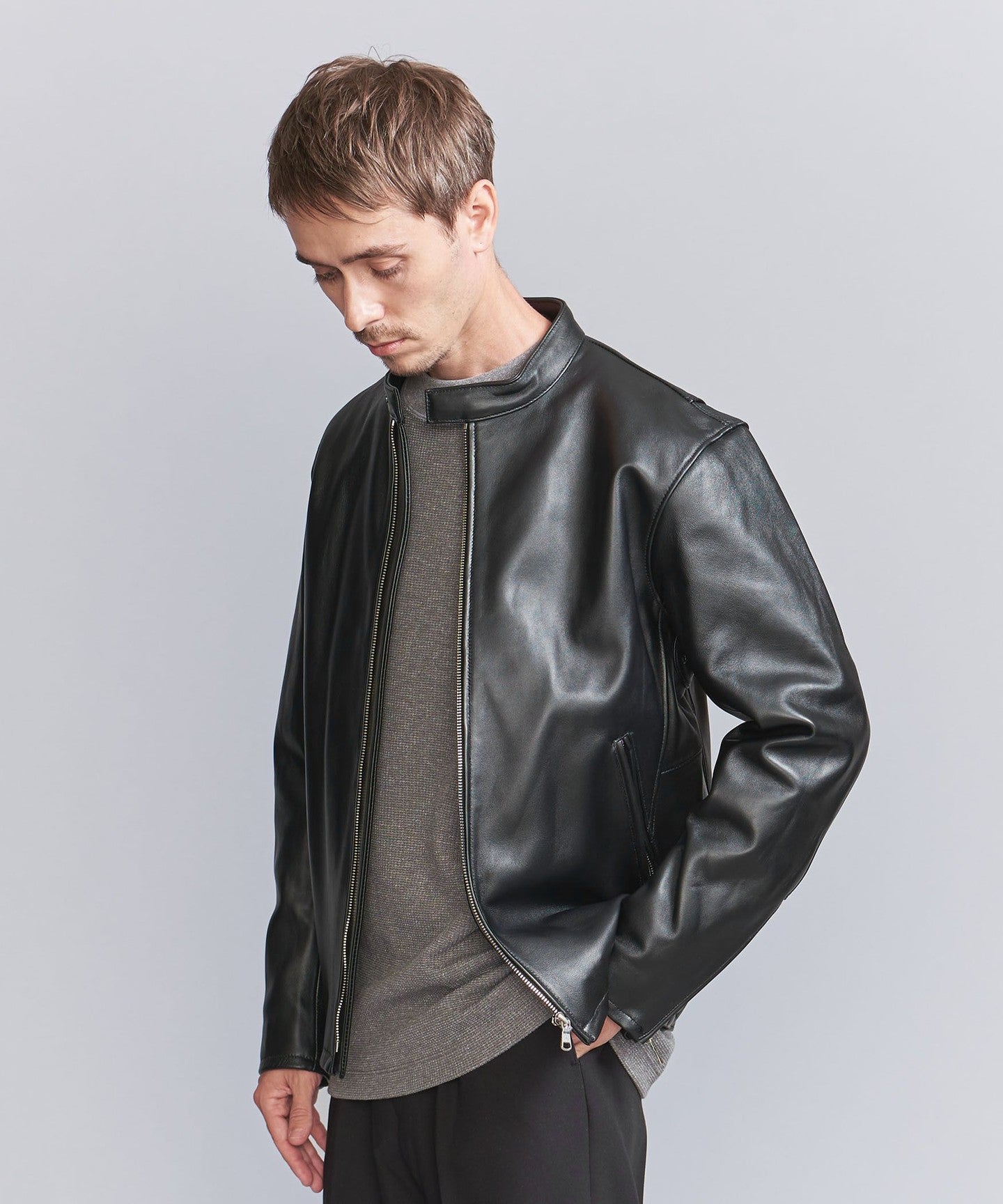 Sheep Leather Single Riders JACKET - UNITED ARROWS