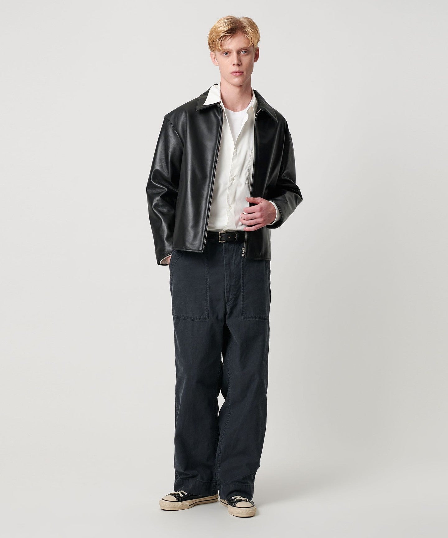 [H]SHEEP LEATHER 70‘S SPORTS JACKET Sheep Leather Zip BLOUSON