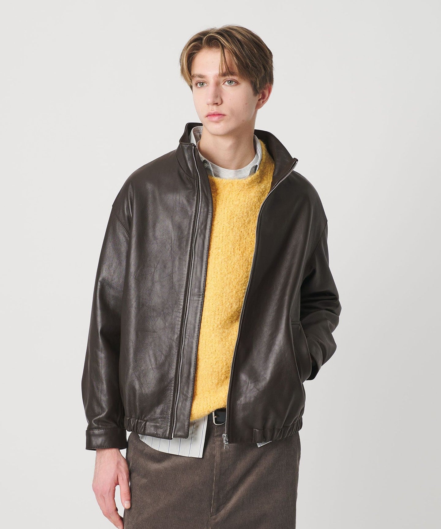 Semi-Vegetable Sheep Leather BLOUSON - UNITED ARROWS