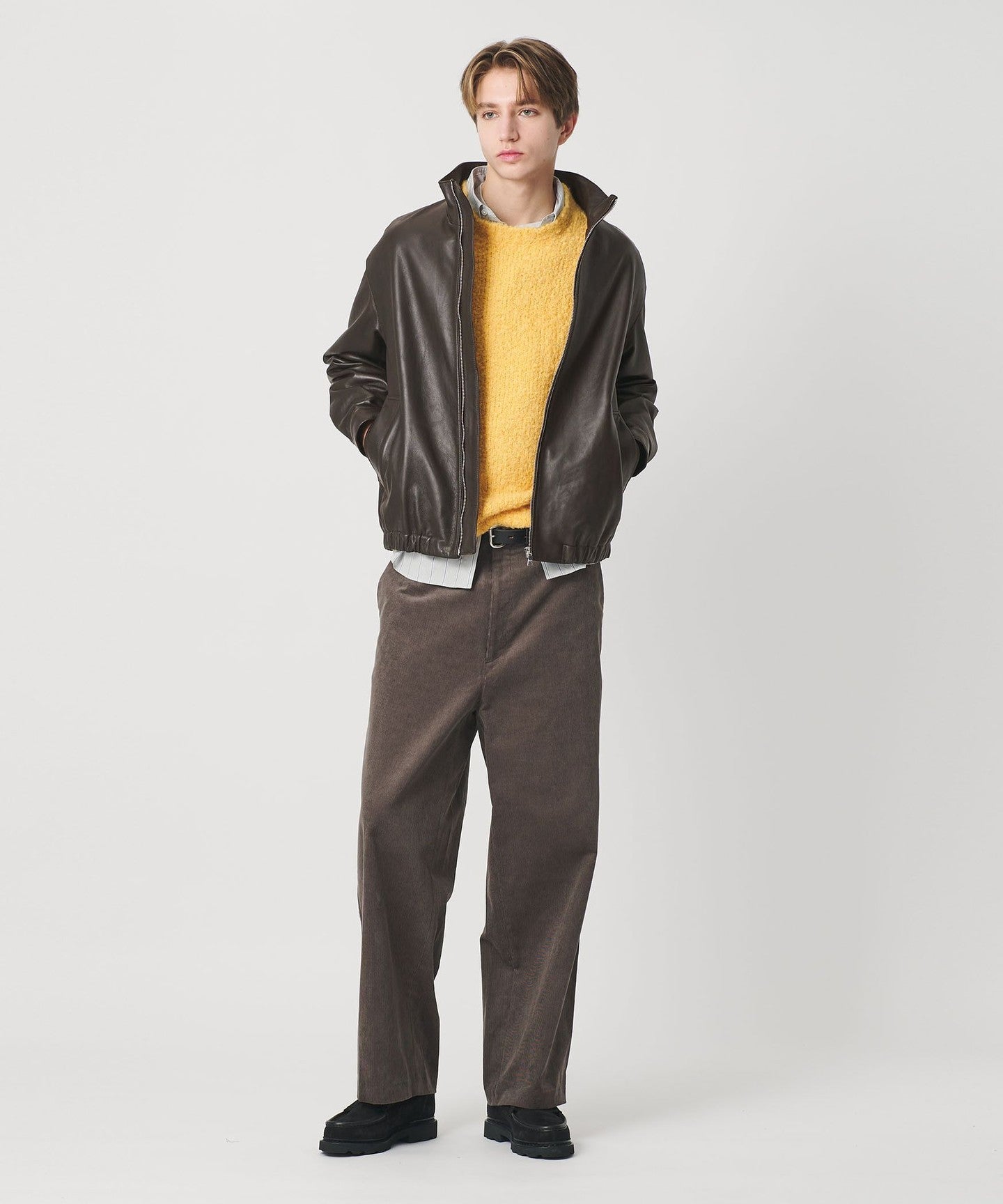 Semi-Vegetable Sheep Leather BLOUSON - UNITED ARROWS
