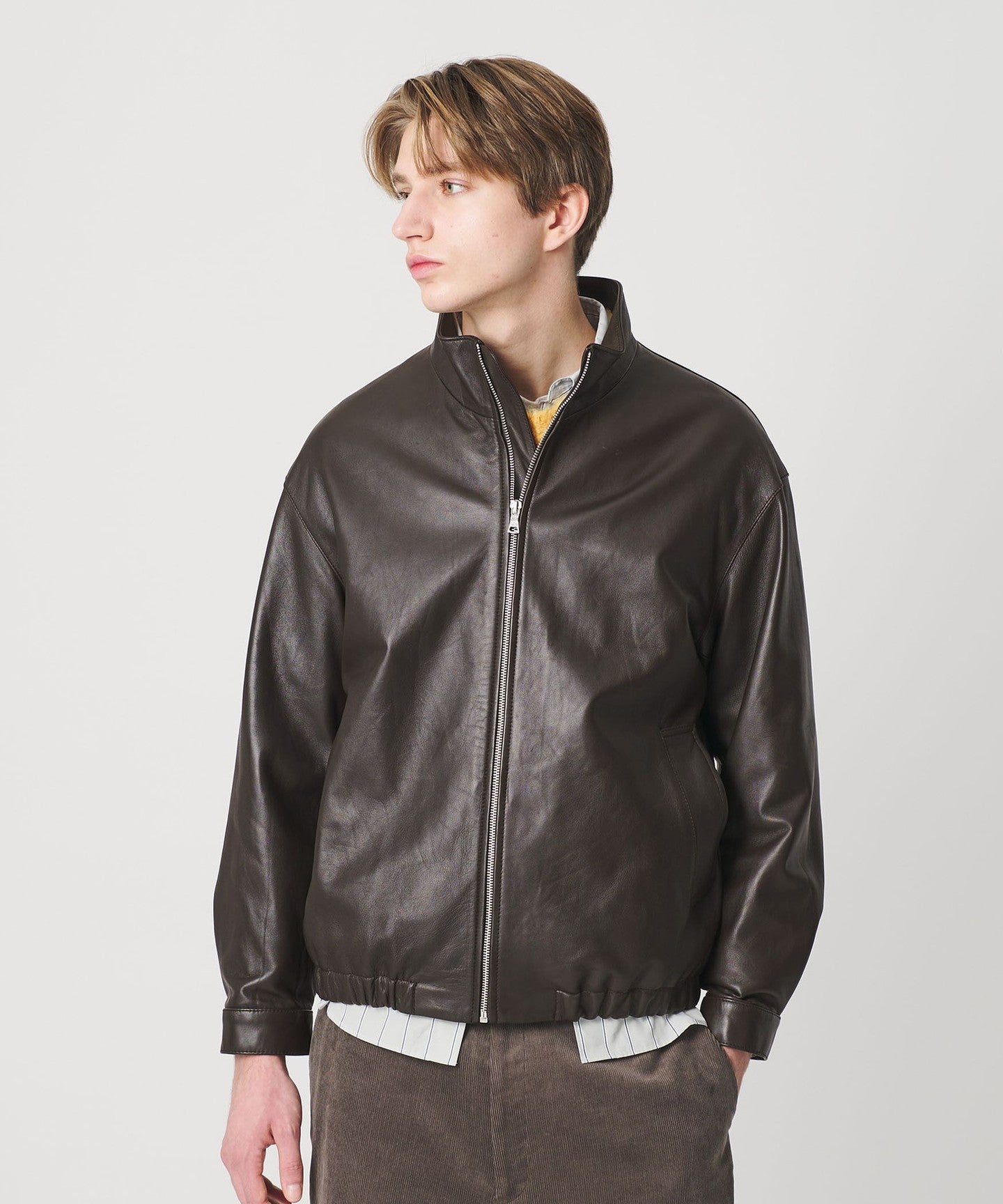 Semi-Vegetable Sheep Leather BLOUSON - UNITED ARROWS