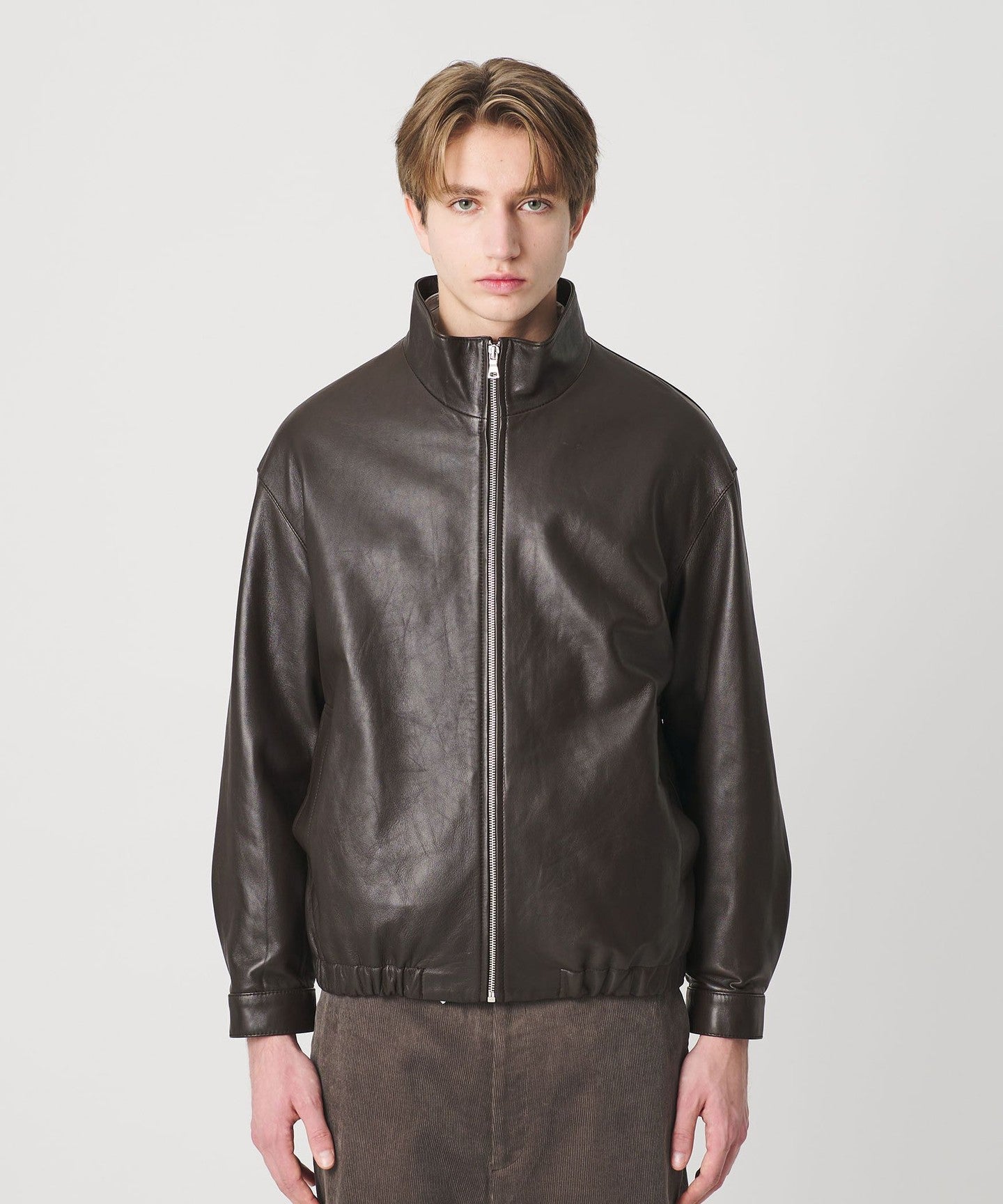 ジャケット・アウター UNITED ARROWS sheepskin leather jacket L Semi-Vegetable Sheep Leather BLOUSON - UNITED ARROWS