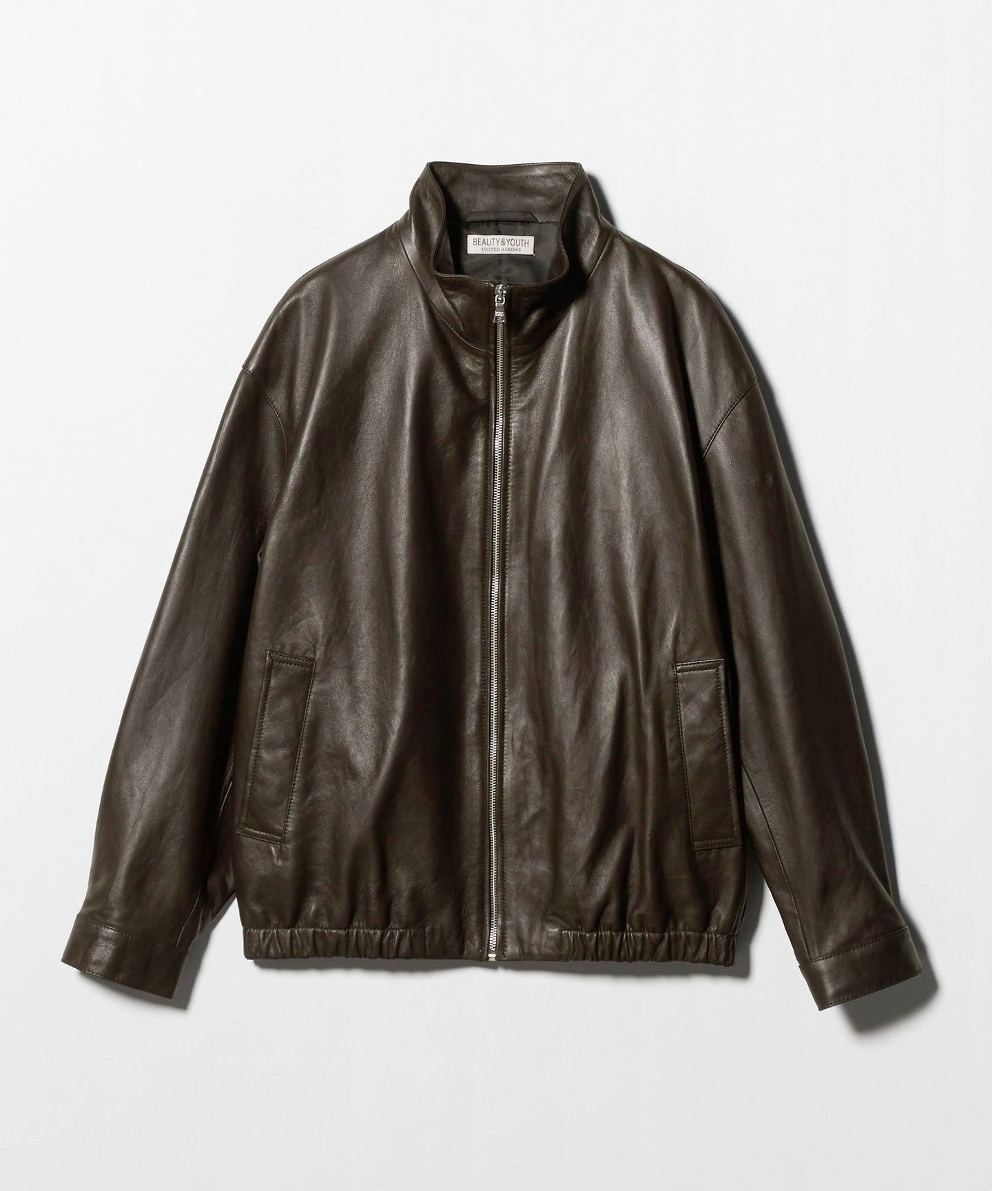 ジャケット・アウター UNITED ARROWS sheepskin leather jacket L Semi-Vegetable Sheep Leather BLOUSON - UNITED ARROWS