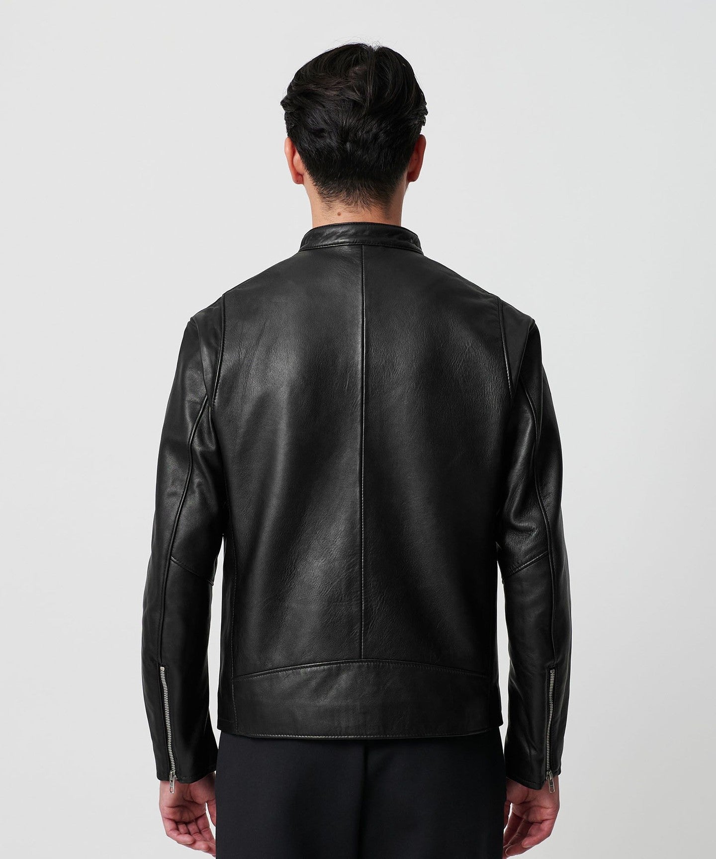 WEB限定 WARDROBE SMART】 シープ シングル ライダースジャケット