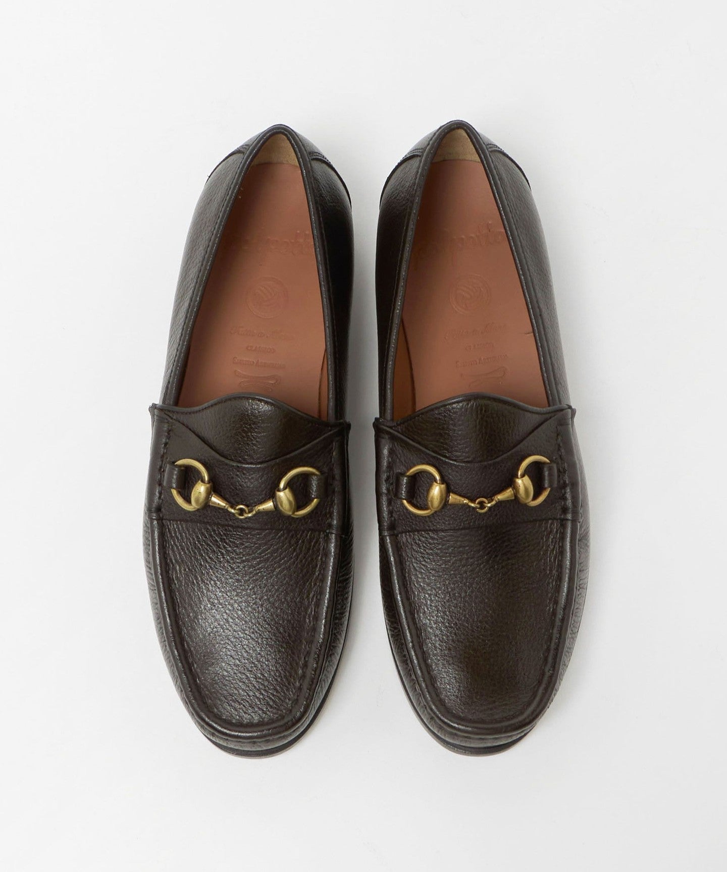 Exclusive] [ POLPETTA ] Grain Leather Bit Loafer FUR - UNITED ARROWS