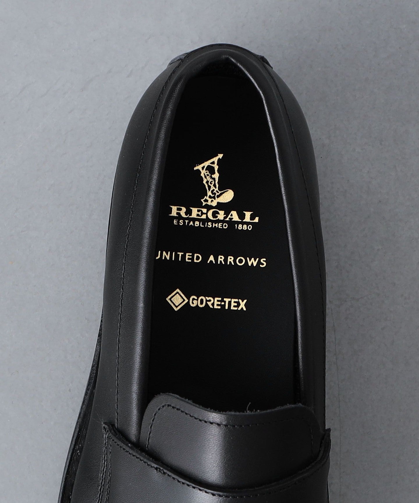 未使用 REGAL GORE-TEX 07TR BLACK 26.5 Exclusive] [ REGAL ] GORE-TEX LOAFER/GORE-TEX Low FUR