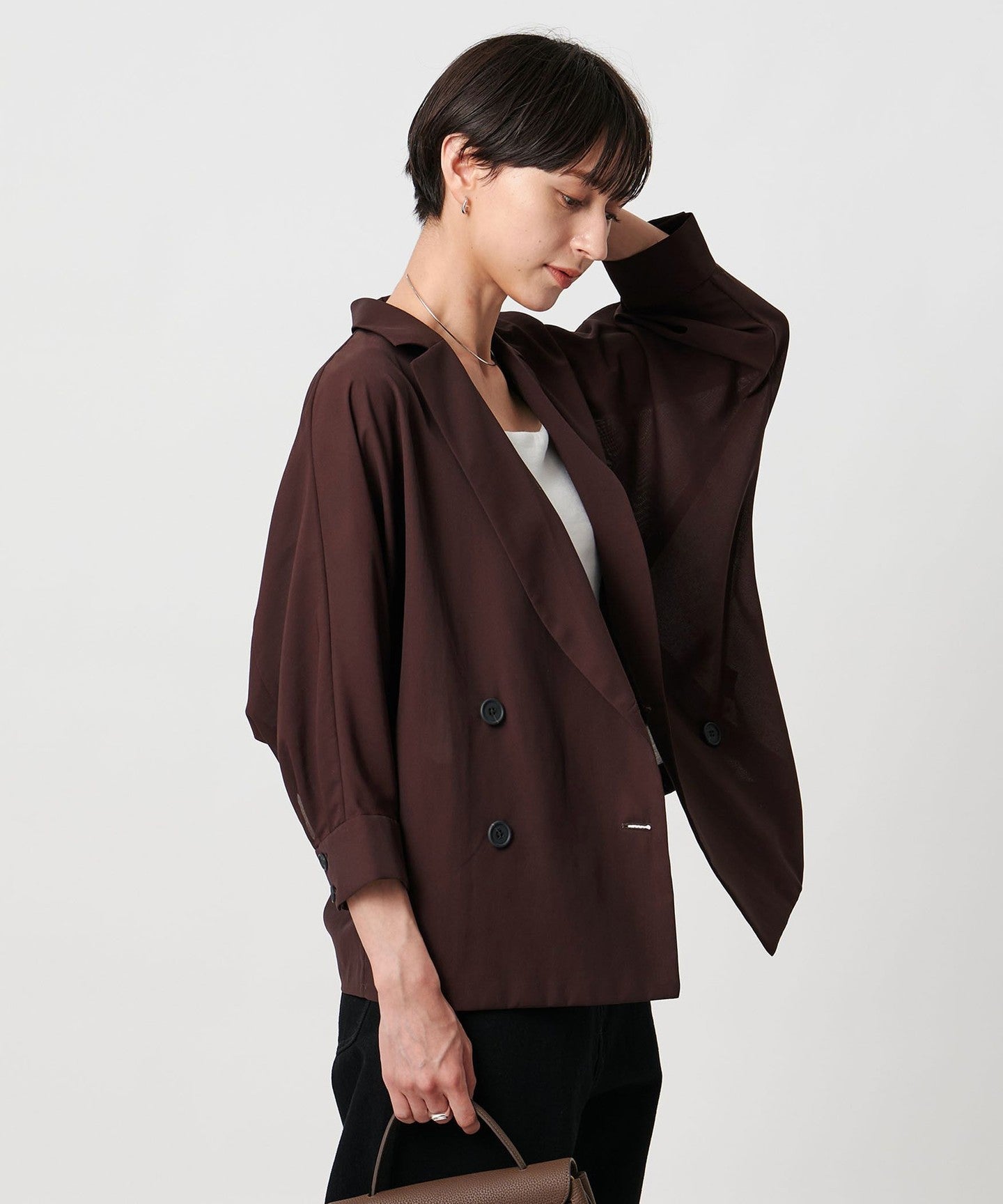 Sheer Dolman BLOUSE JACKET Washable - UNITED ARROWS Sheer Dolman BLOUSE JACKET Washable - UNITED ARROWS