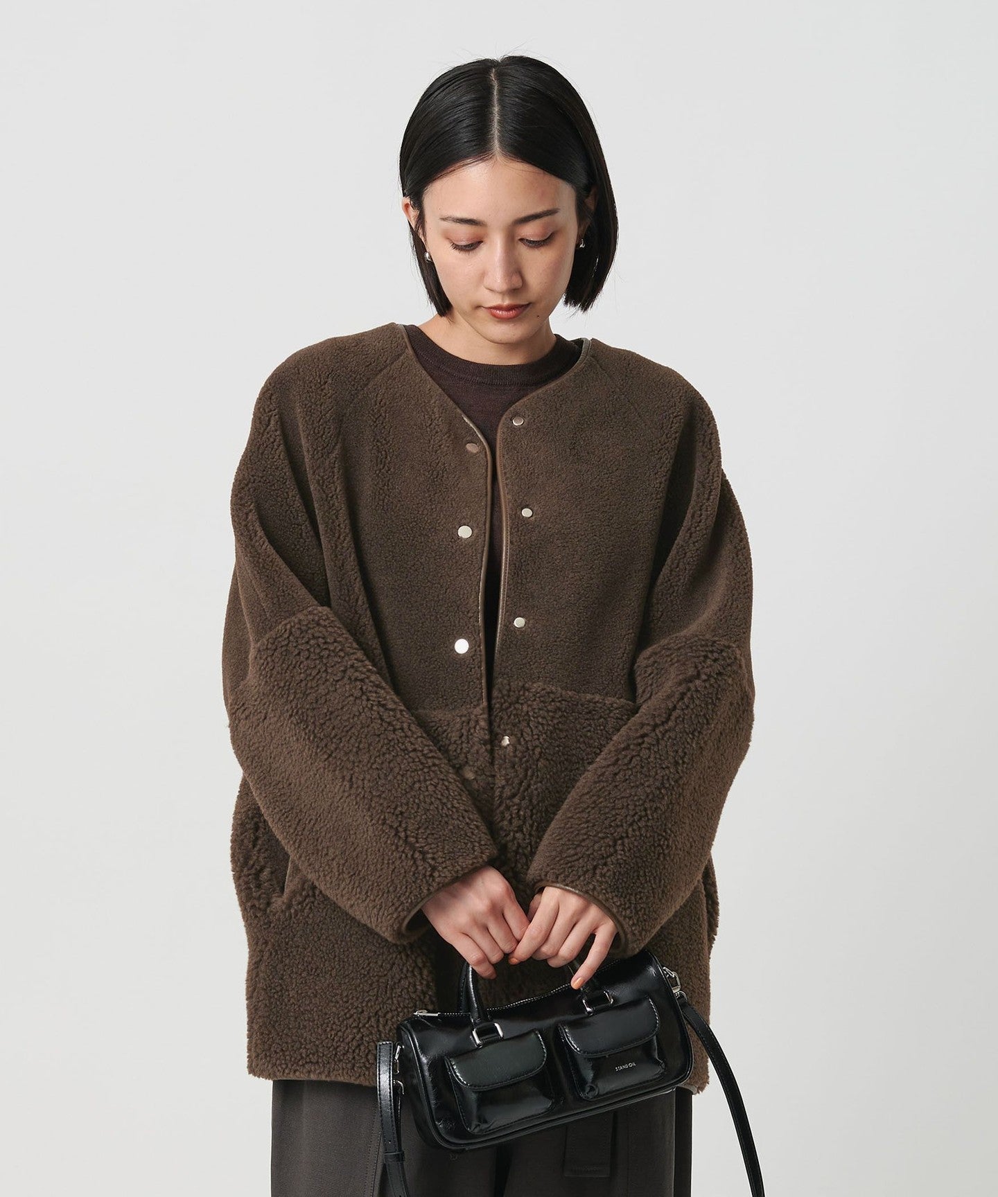WEB Limited] Boa × Faux Mouton Reversible JACKET - UNITED ARROWS