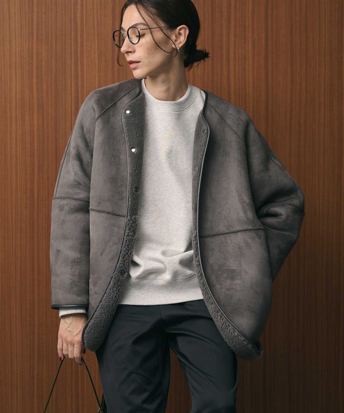 WEB Limited] Boa × Faux Mouton Reversible JACKET - UNITED ARROWS