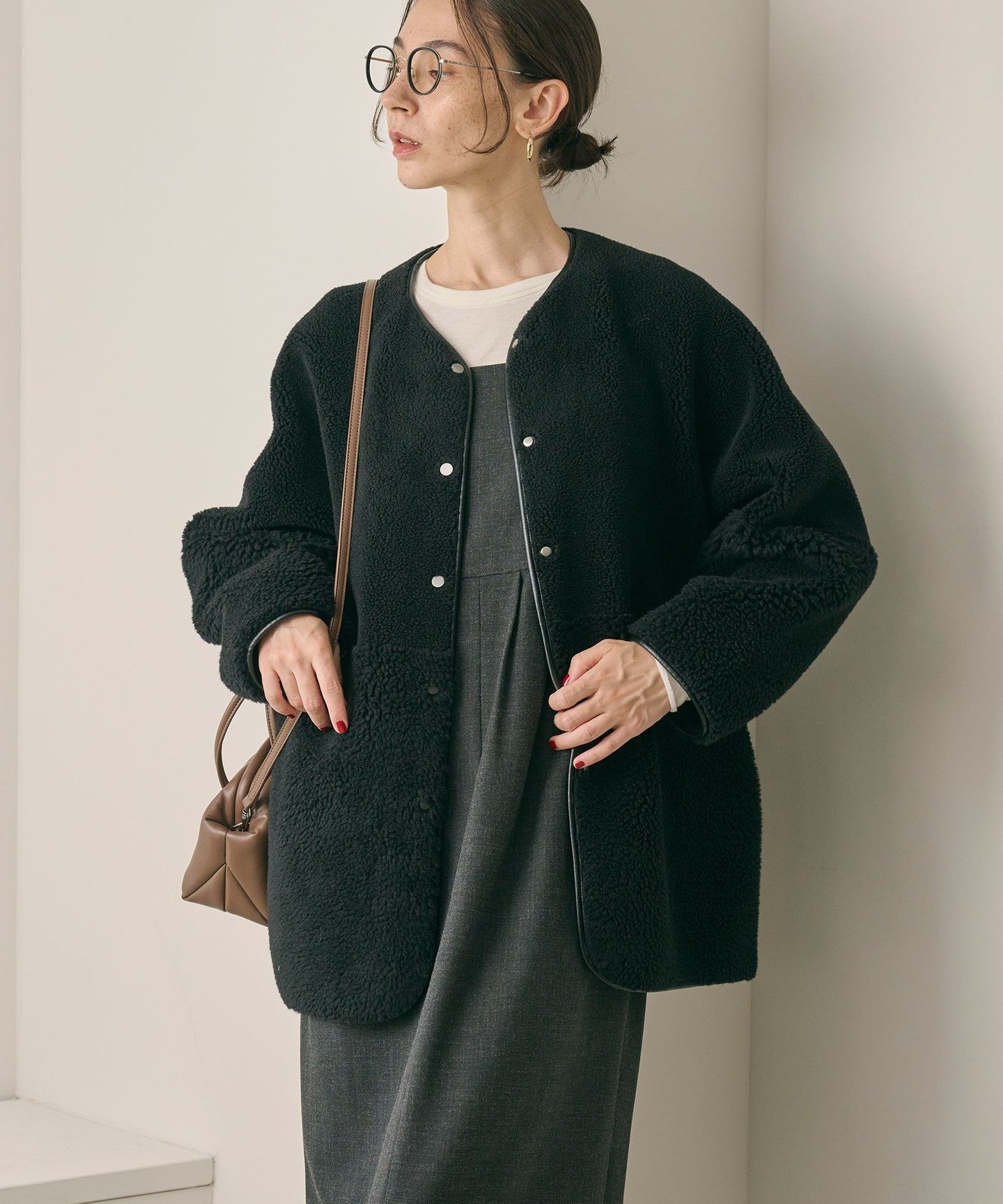 WEB Limited] Boa × Faux Mouton Reversible JACKET - UNITED ARROWS