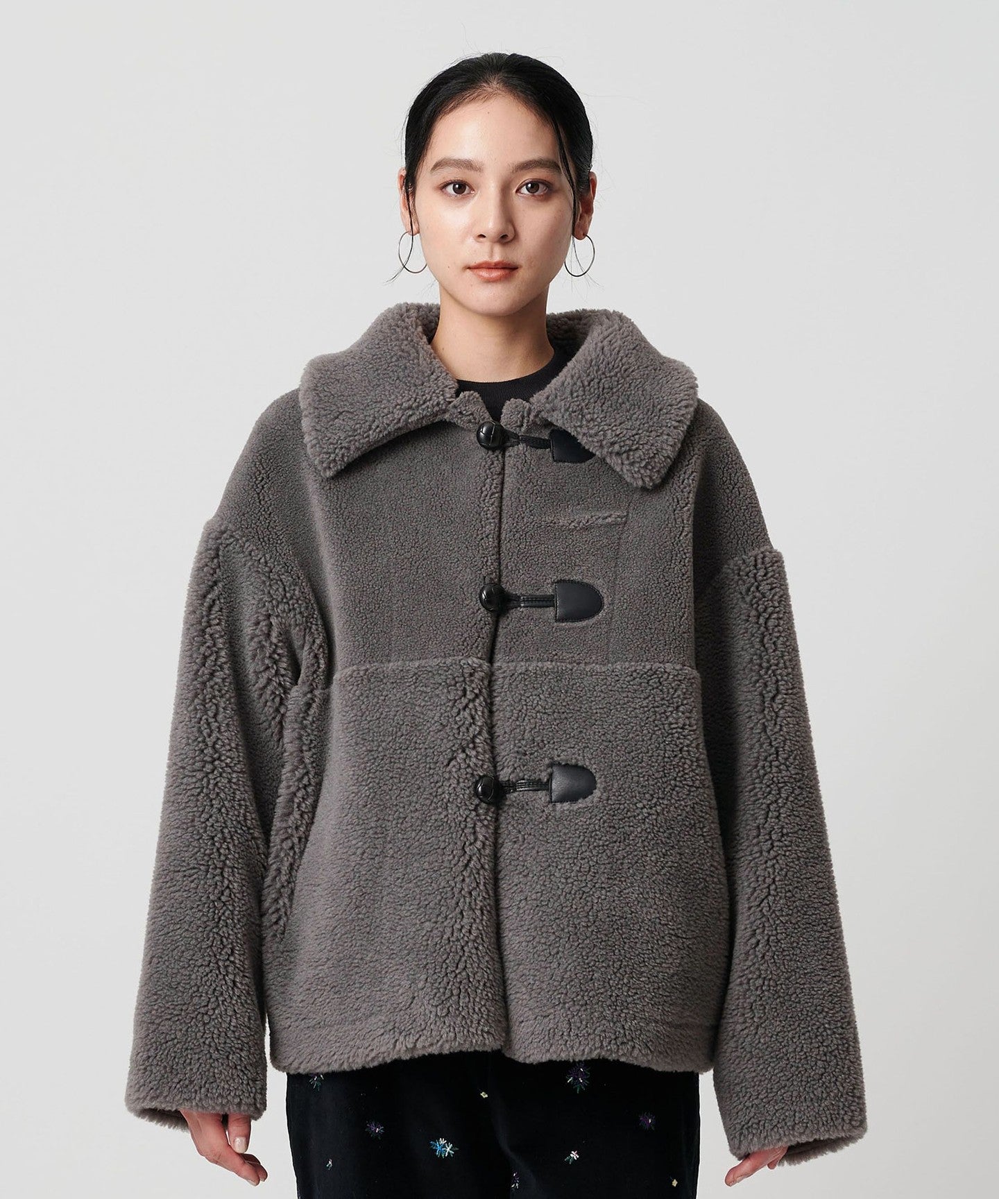 WEB Limited] Boa × Faux Mouton Loop ButtonJACKET 2WAY - UNITED ARROWS
