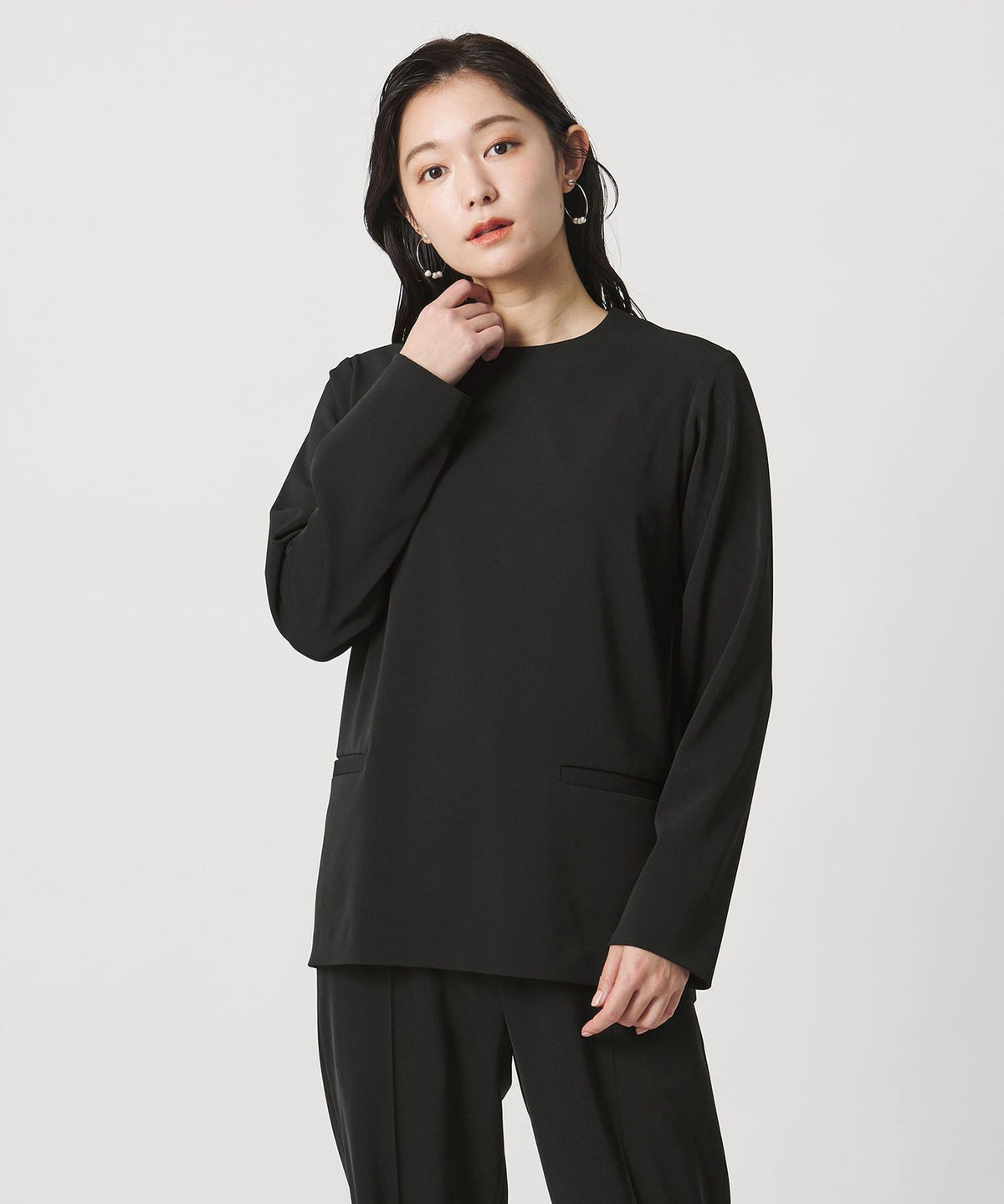 <MARW UNITED ARROWS> Crew Neck Blouse