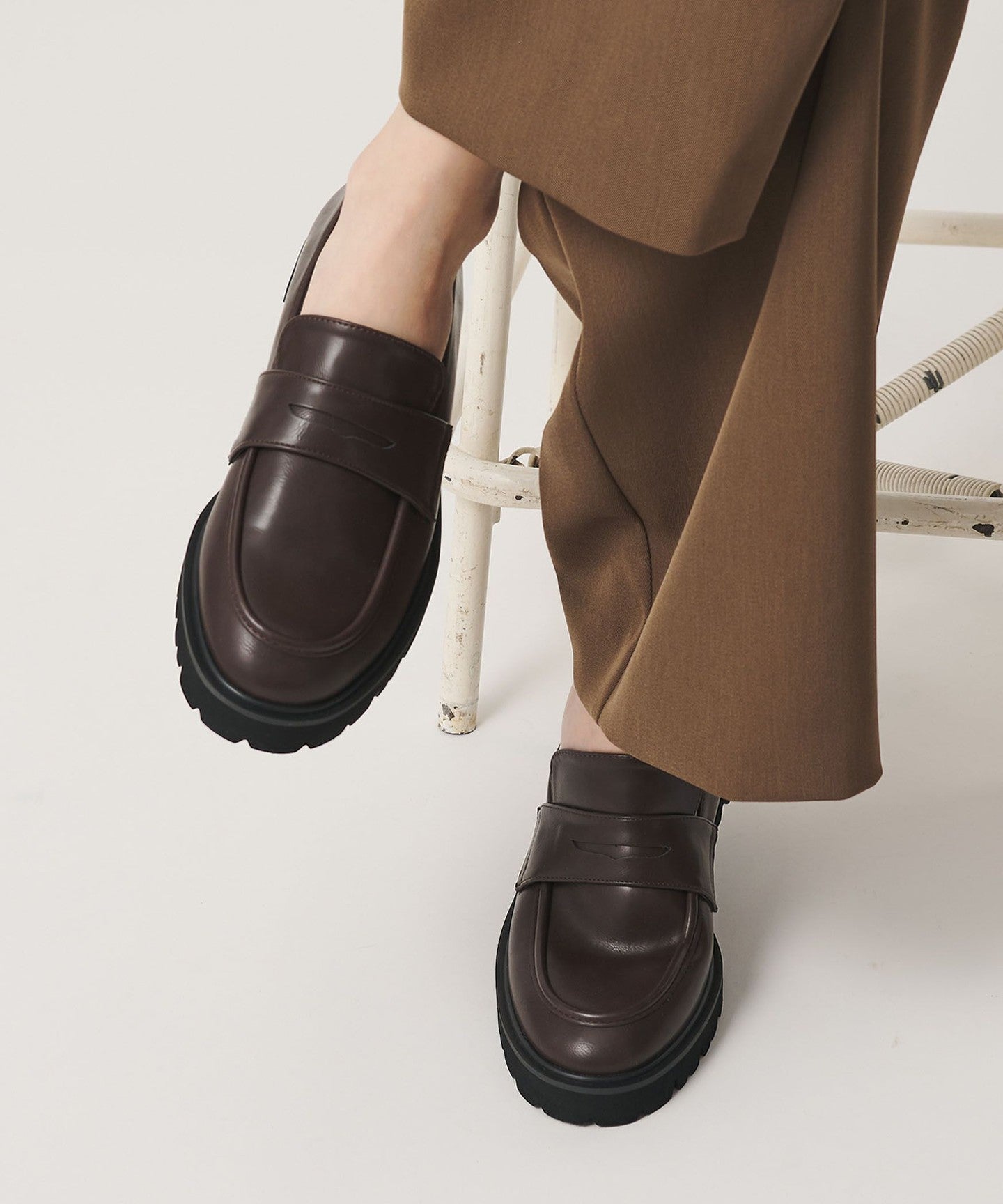 【 美品 】UNITED ARROWS 日本製牛革 COIN LOAFER Leather-Like Coin LOAFERS - UNITED ARROWS