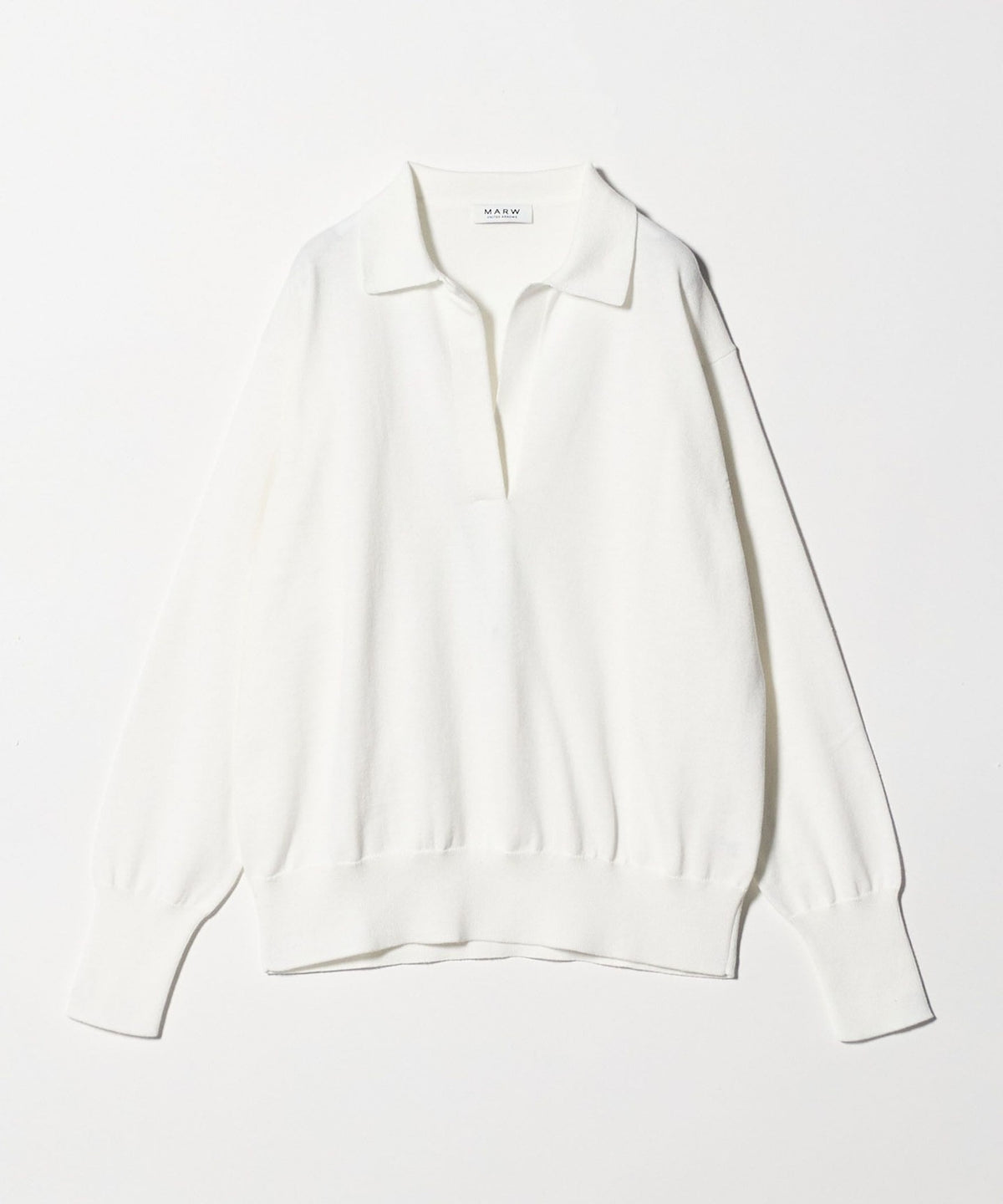 ＜MARW UNITED ARROWS＞スキッパー ロングスリーブ ニット