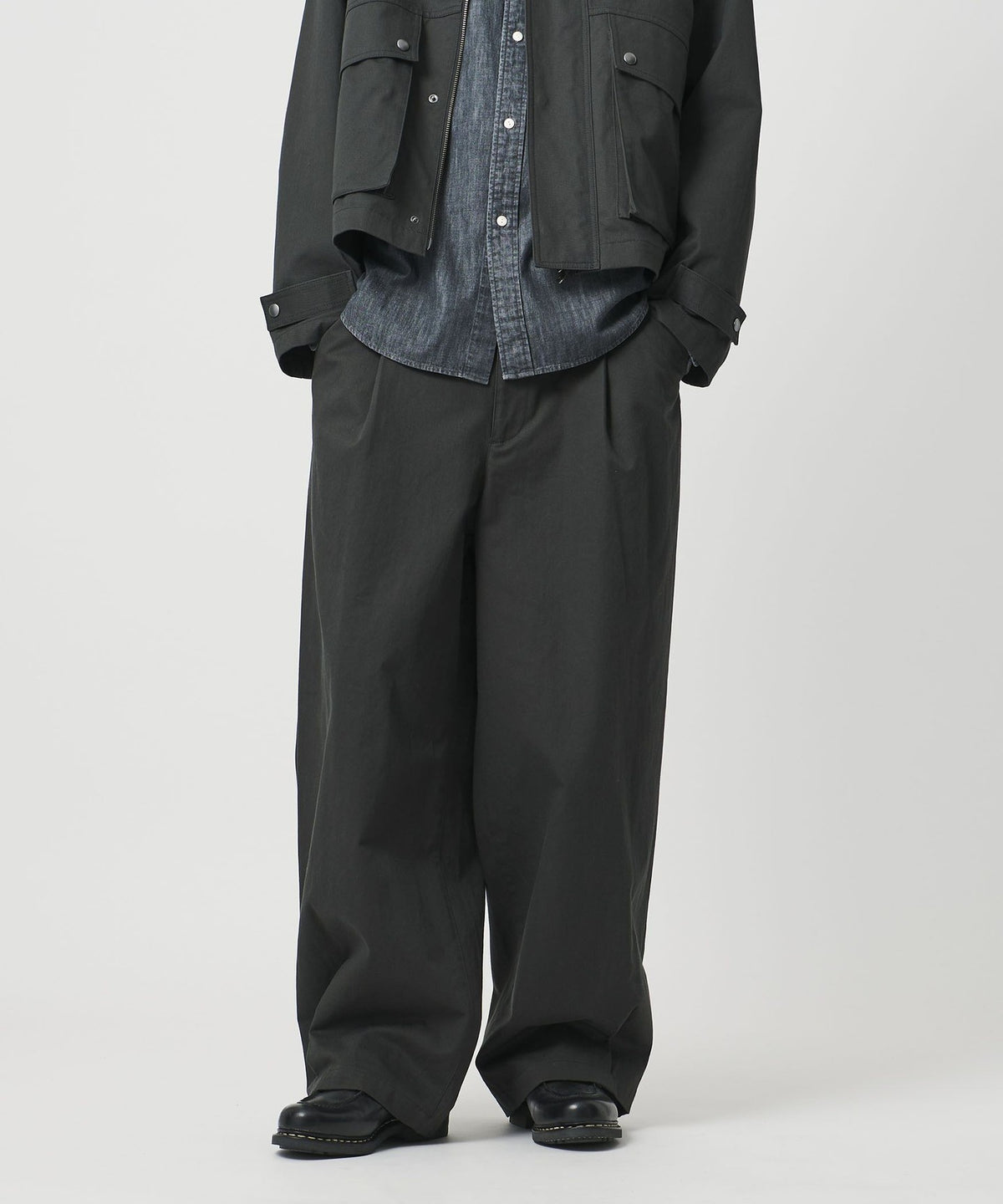 ＜UNITED ARROWS & SONS＞ C TWL HEM/SNAP 1P Pantalon