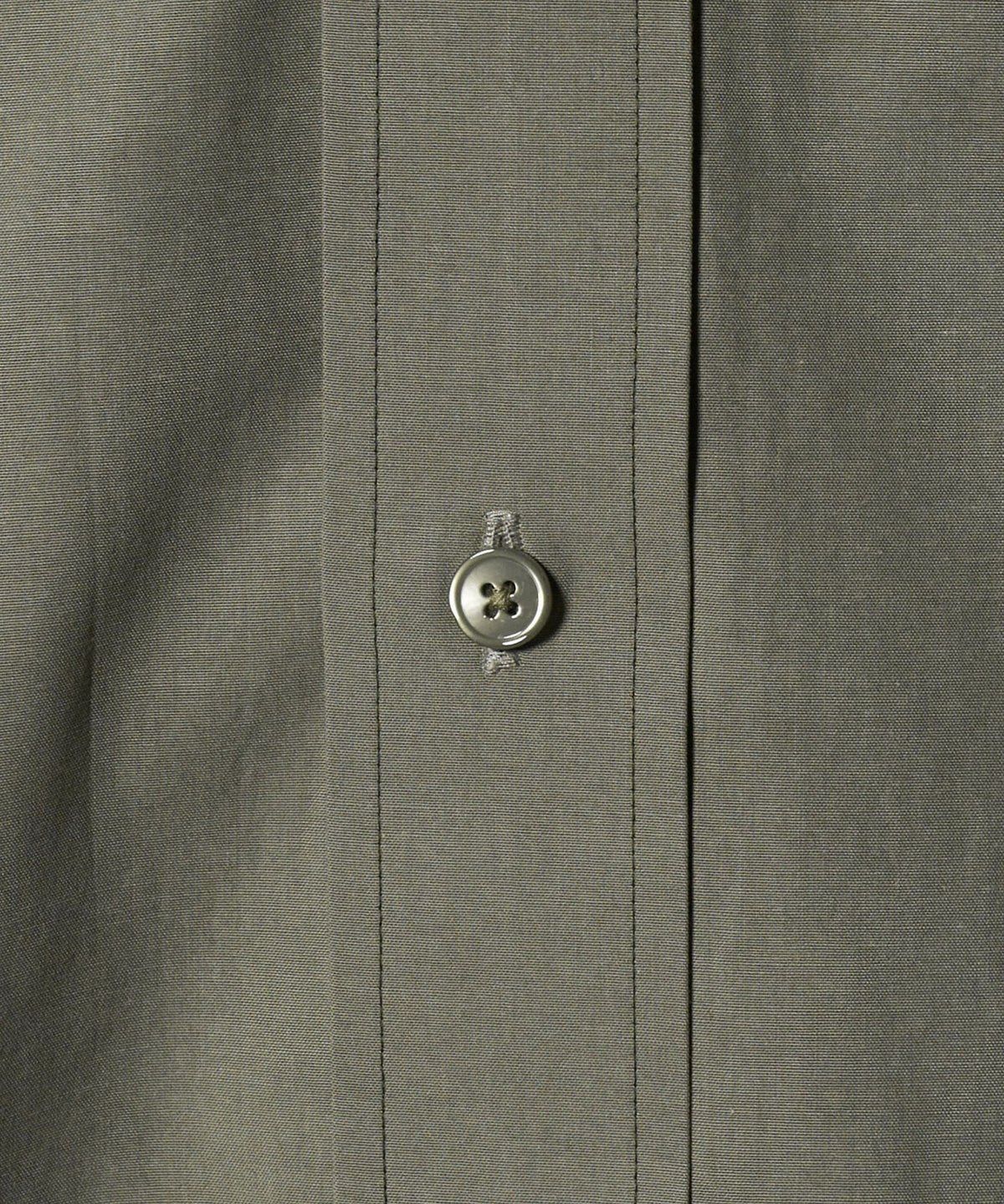 ＜H＞ Chemise à col classique en Tencel et coton à surpiqûres doubles