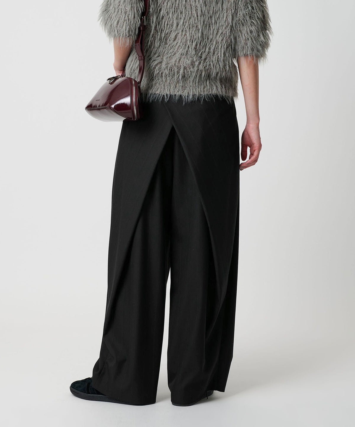 Back-Wrap Bundfaltenhose – Waschbar