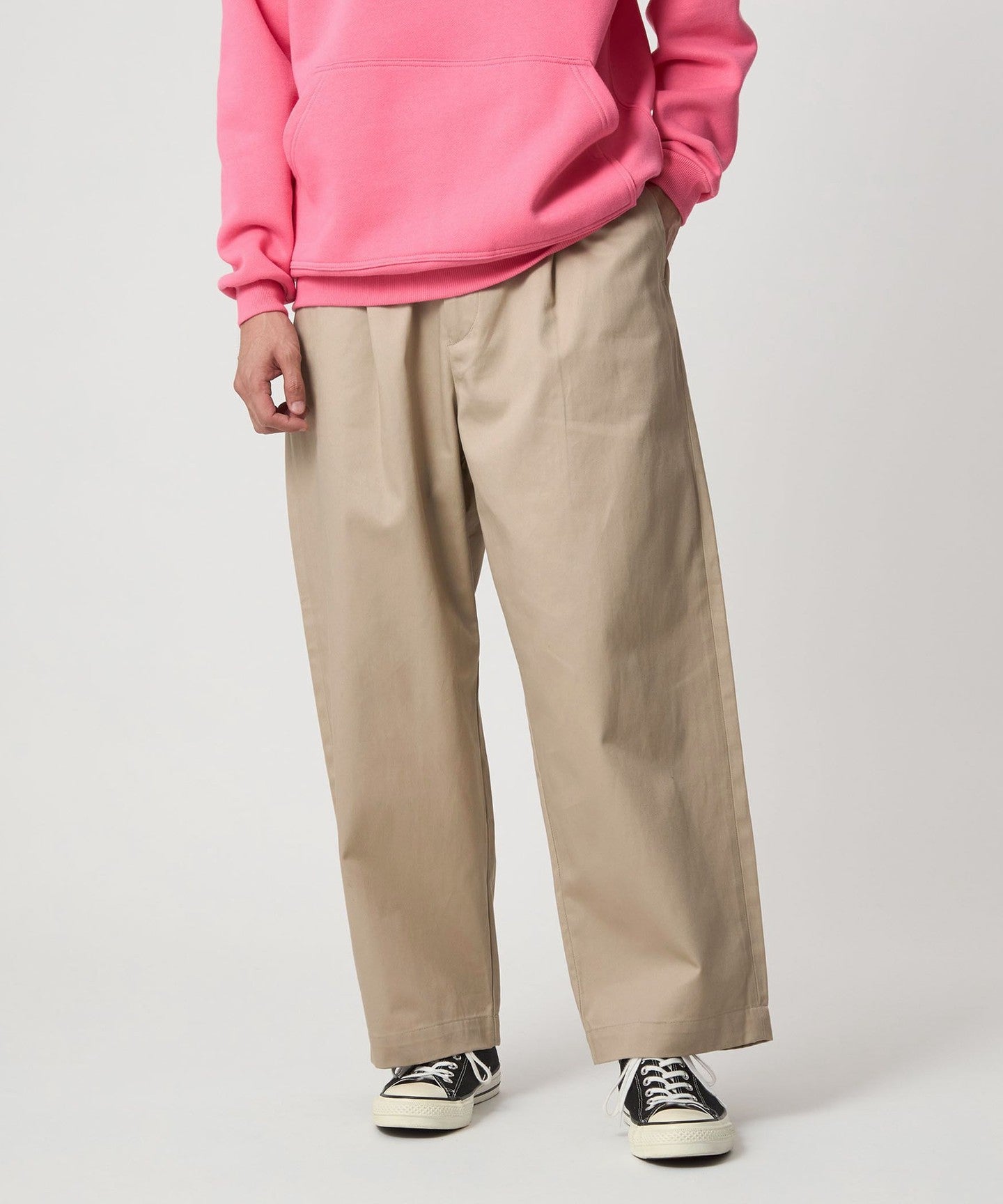 WEB Exclusive] [ 3/2 WORKS ] GLR Wide Chino Chino PANTS