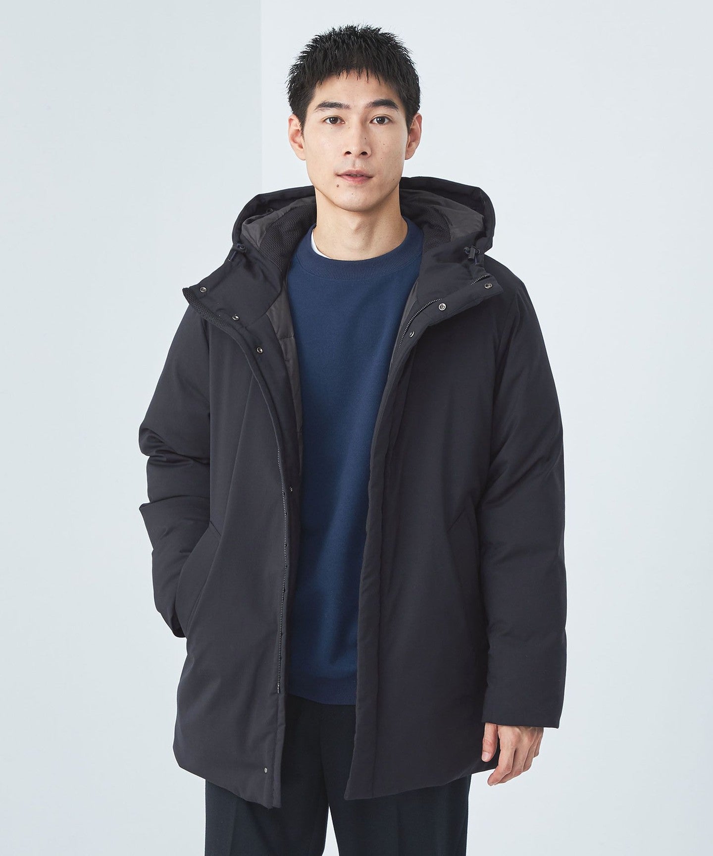 T/W Hood DownCOAT -Water Repellent Water - - UNITED ARROWS