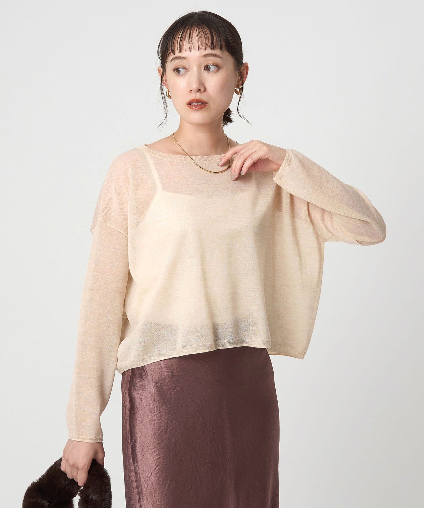 Sheer KNIT Pullover - UNITED ARROWS
