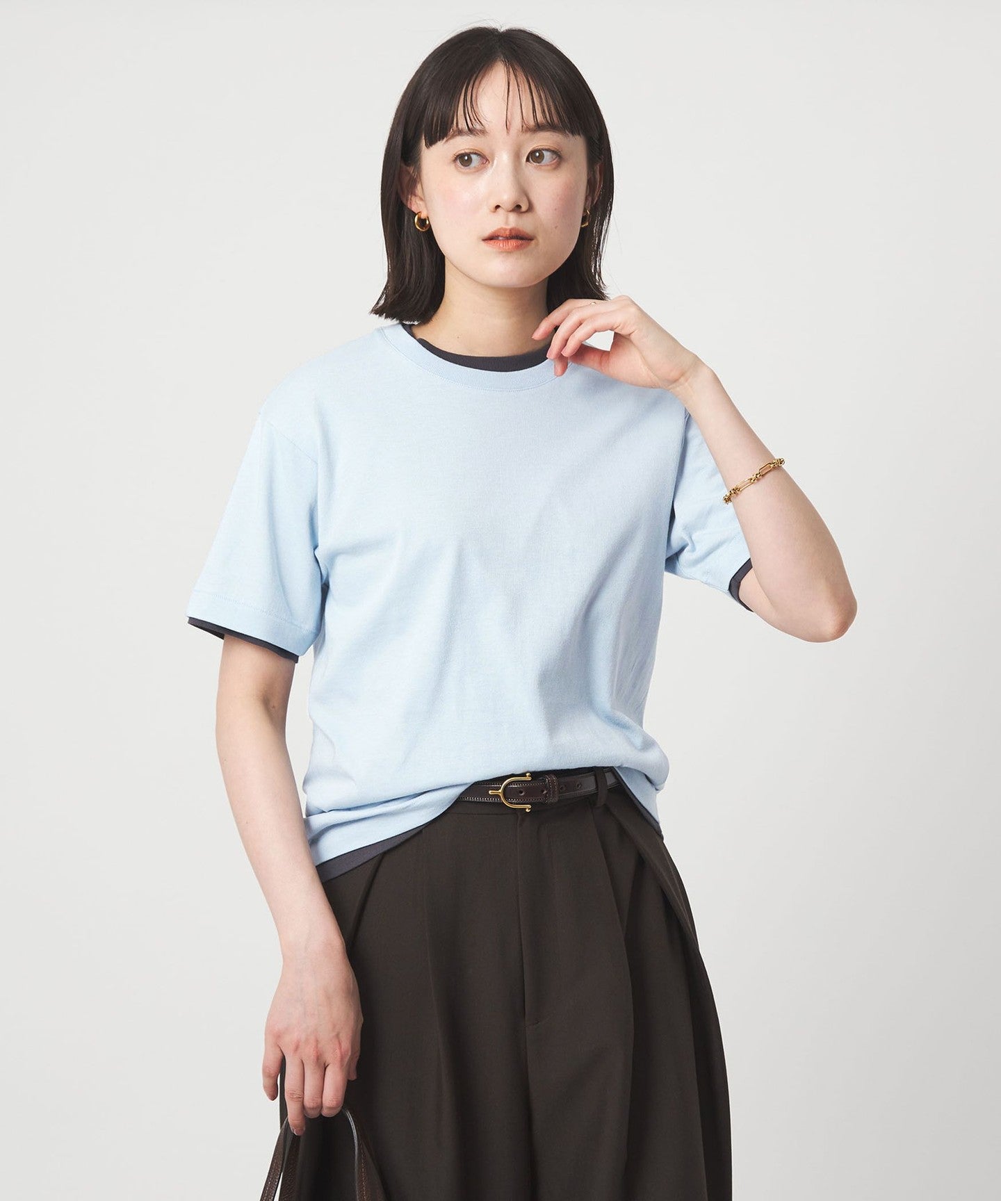 Exclusive] [Hanes] Layered 2-Piece T SHIRT - UNITED ARROWS
