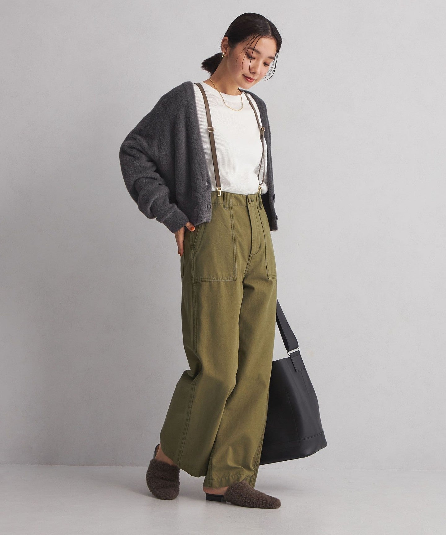 at ease]FeatherKNIT CARDIGAN - UNITED ARROWS