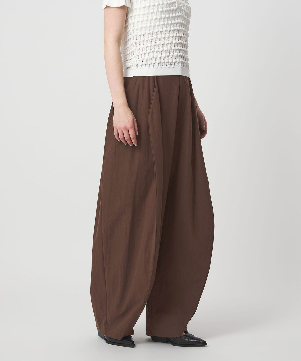 <ASTRAET> Volume Barrel Wide Pants