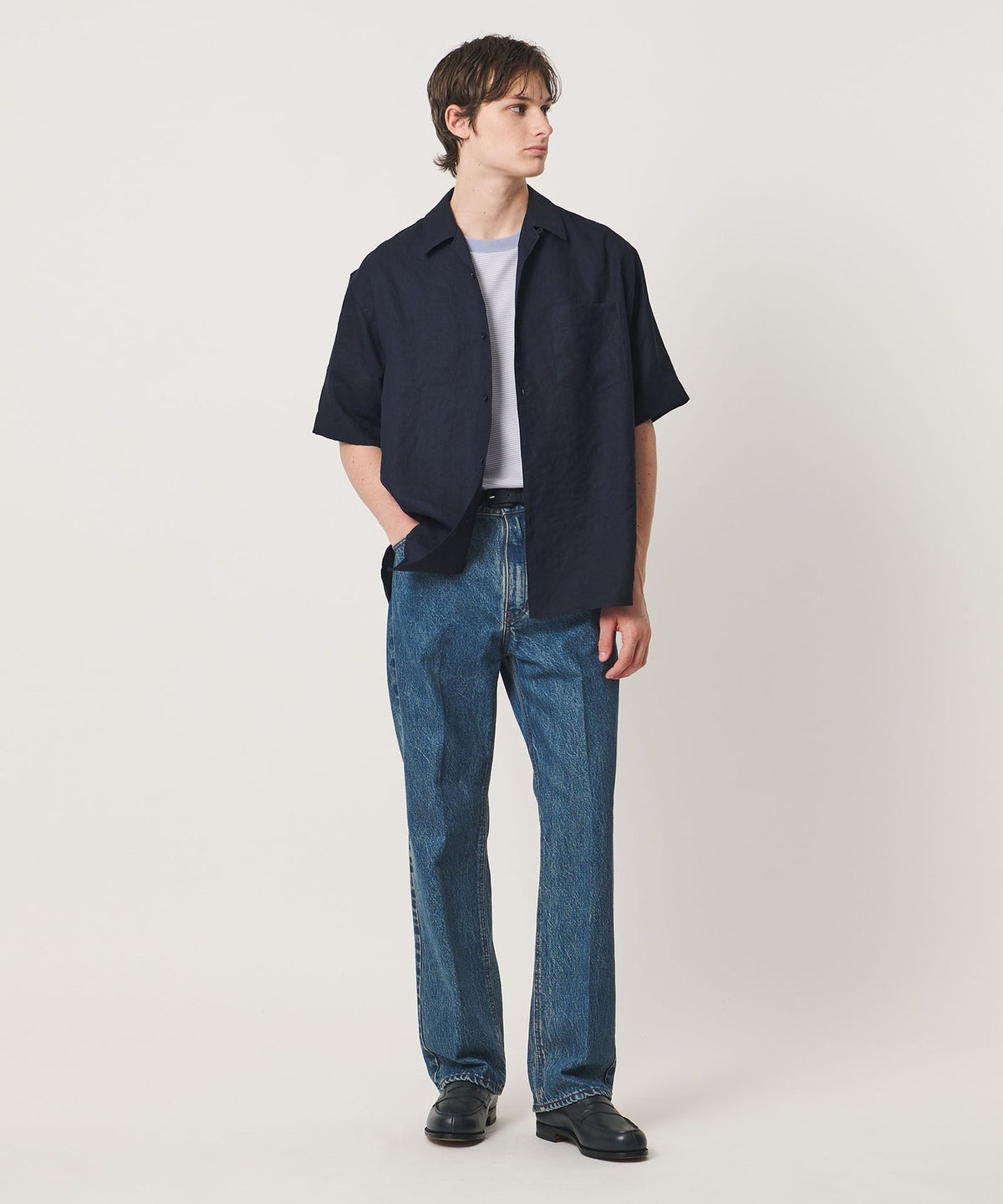 Ponte Stripe T-Shirt - Deodorant, Anti-Bacterial, Cool Touch