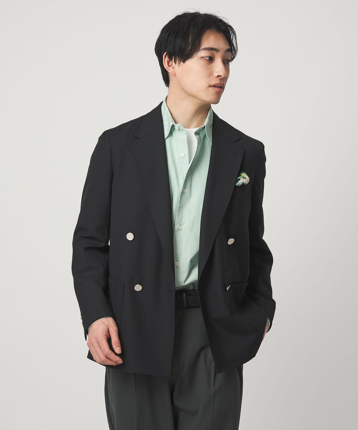 Cotton Broad Garment-Dyed Regular Collar Long Sleeve Shirt