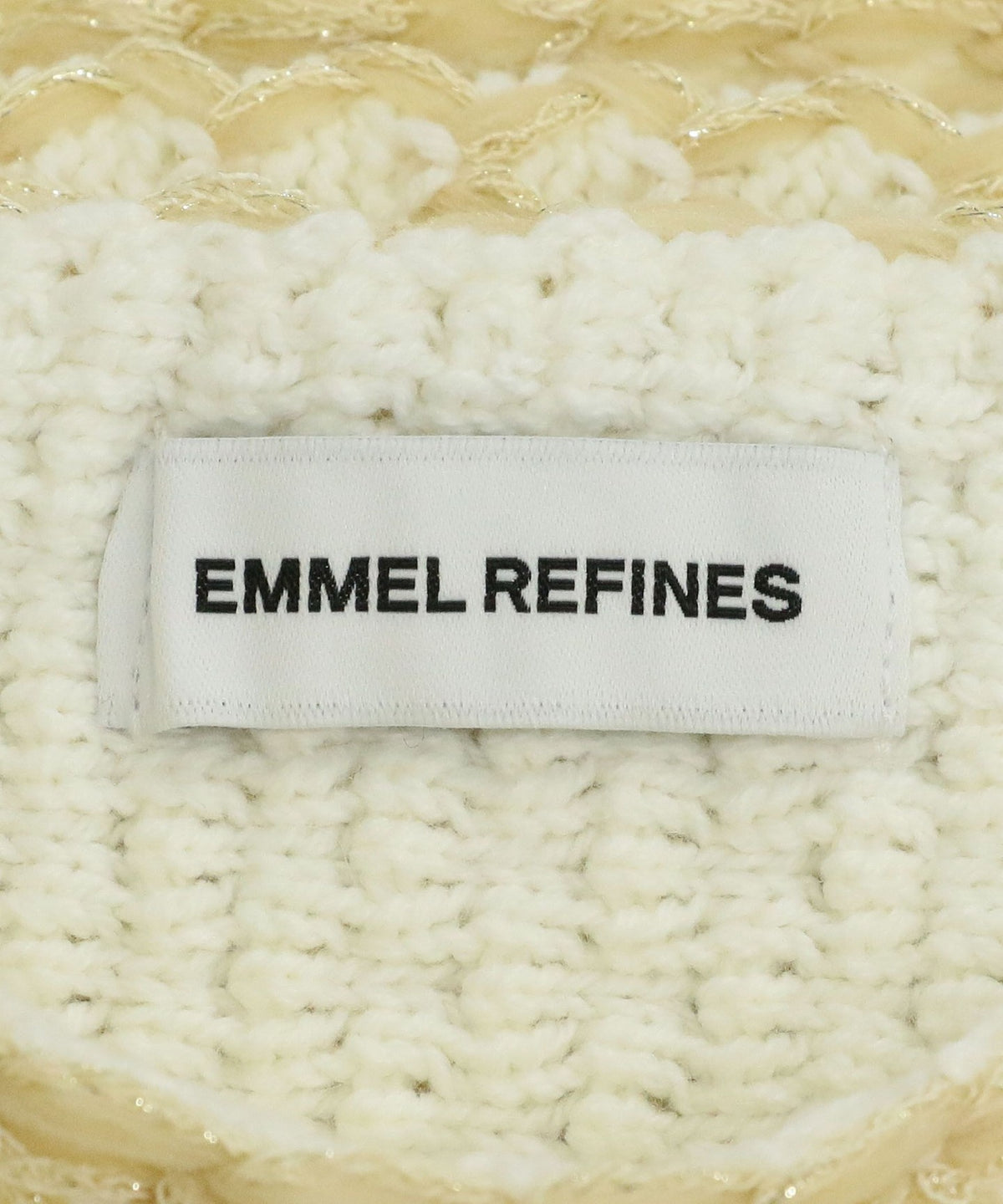 ＜EMMEL REFINES＞EM 混色纱线 提花 针织套头衫